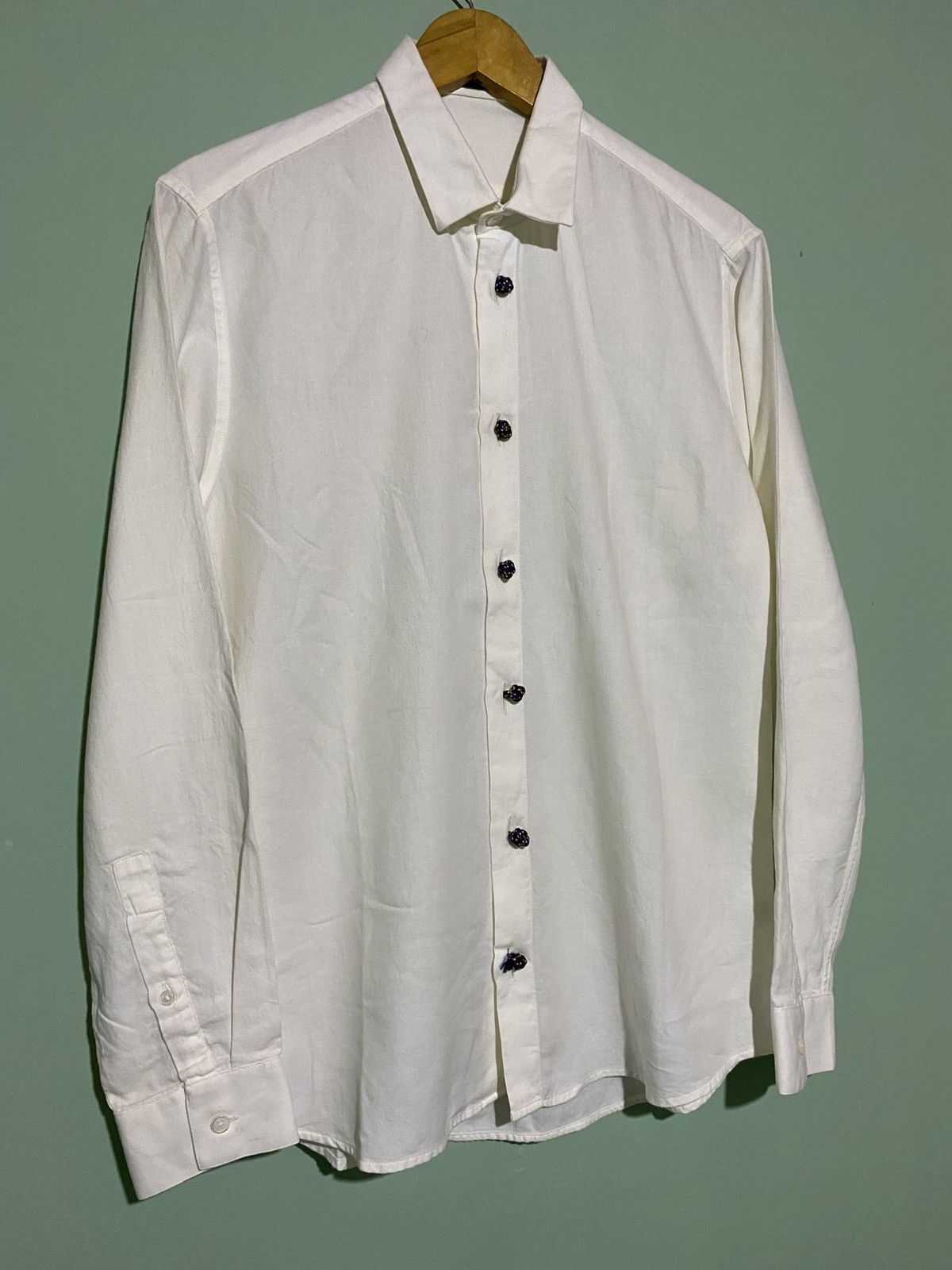 Kris Van Assche KRIS VAN ASSCHE WHITE SHIRT Size US M / EU 48-50 / 2 - 2 Thumbnail