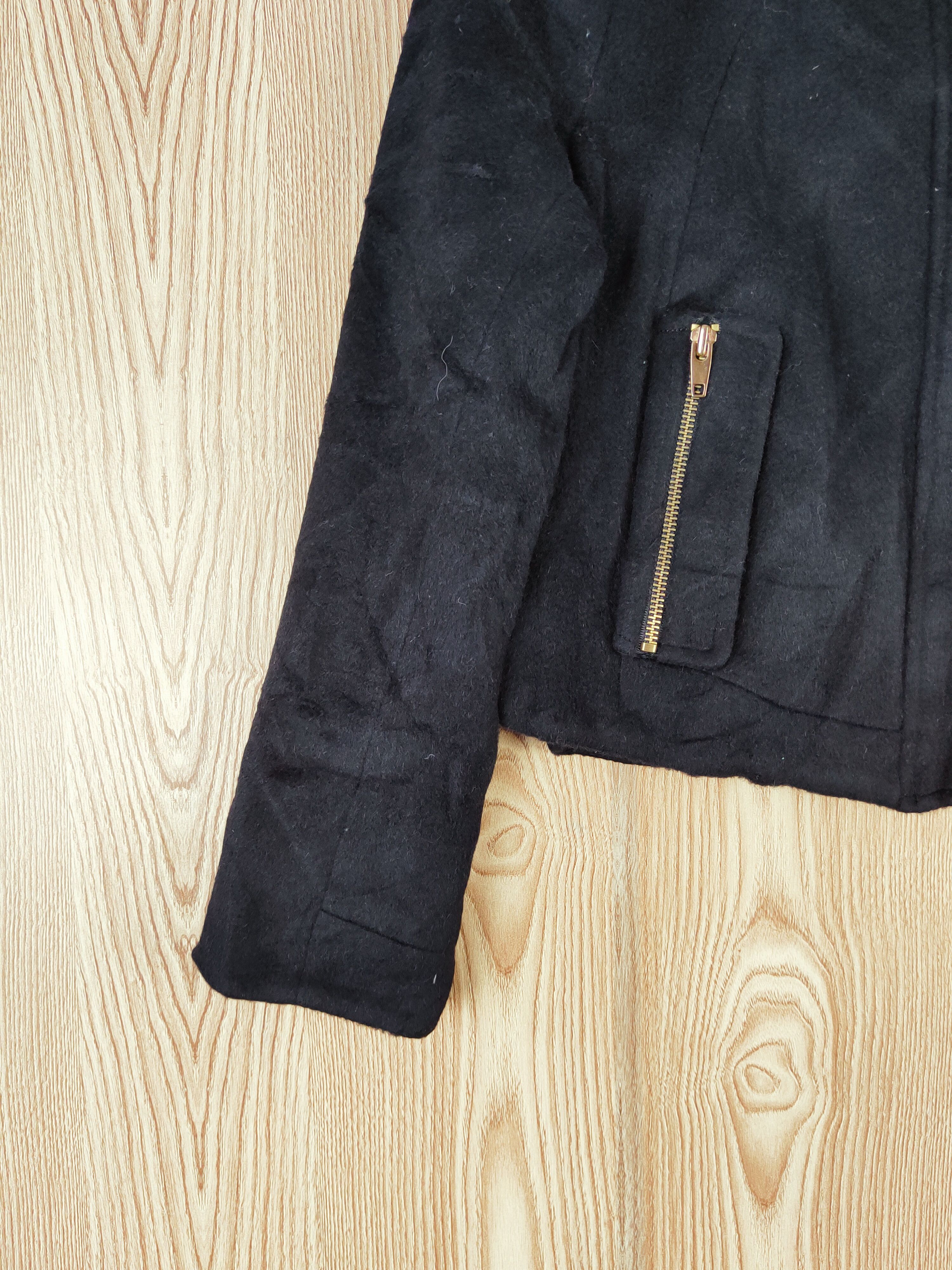 Japanese Brand × Vintage Artists Design 💥 Namu Black Wool Cropped Jackets Size S / US 4 / IT 40 - 4 Thumbnail