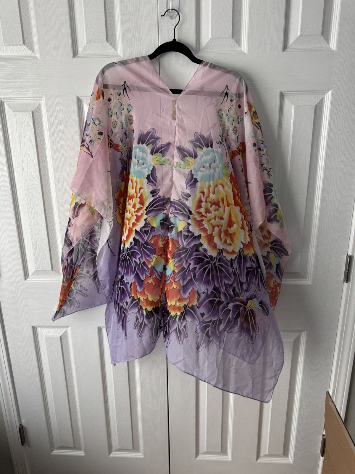 Melissa Melissa Louise Floral Kimono Wrap Multicolor Tiffany Blue Size ONE SIZE - 9 Thumbnail