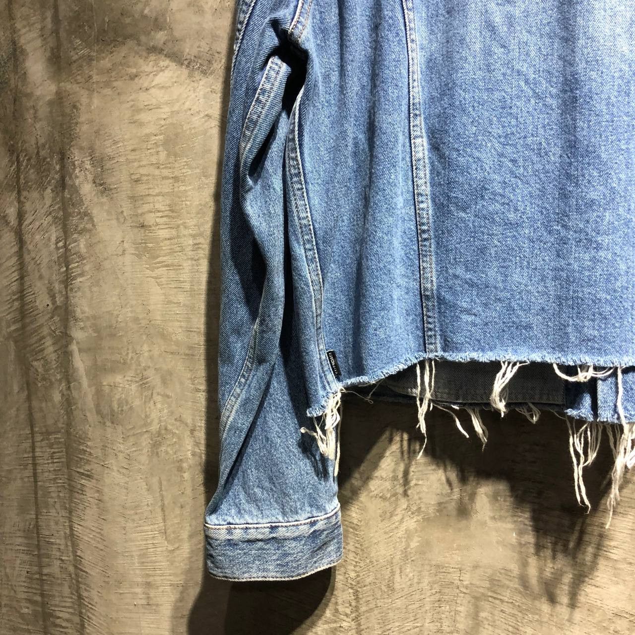 Balenciaga Balenciaga Destroys denim jacket Size US XL / EU 56 / 4 - 8 Thumbnail