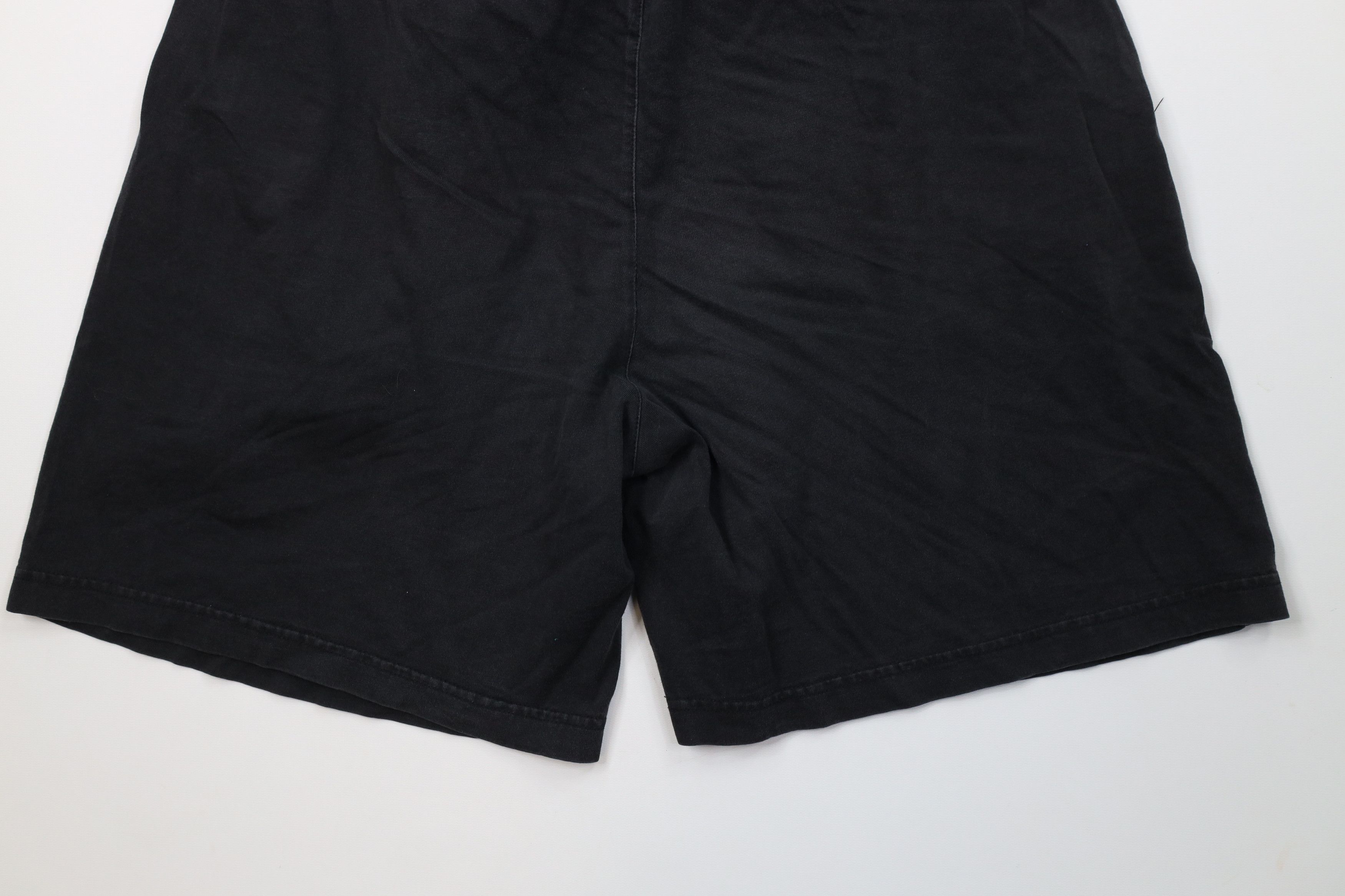 Fila Vintage 90s Fila Spell Out Above Knee Shorts Black Cotton Size US 34 / EU 50 - 12 Thumbnail