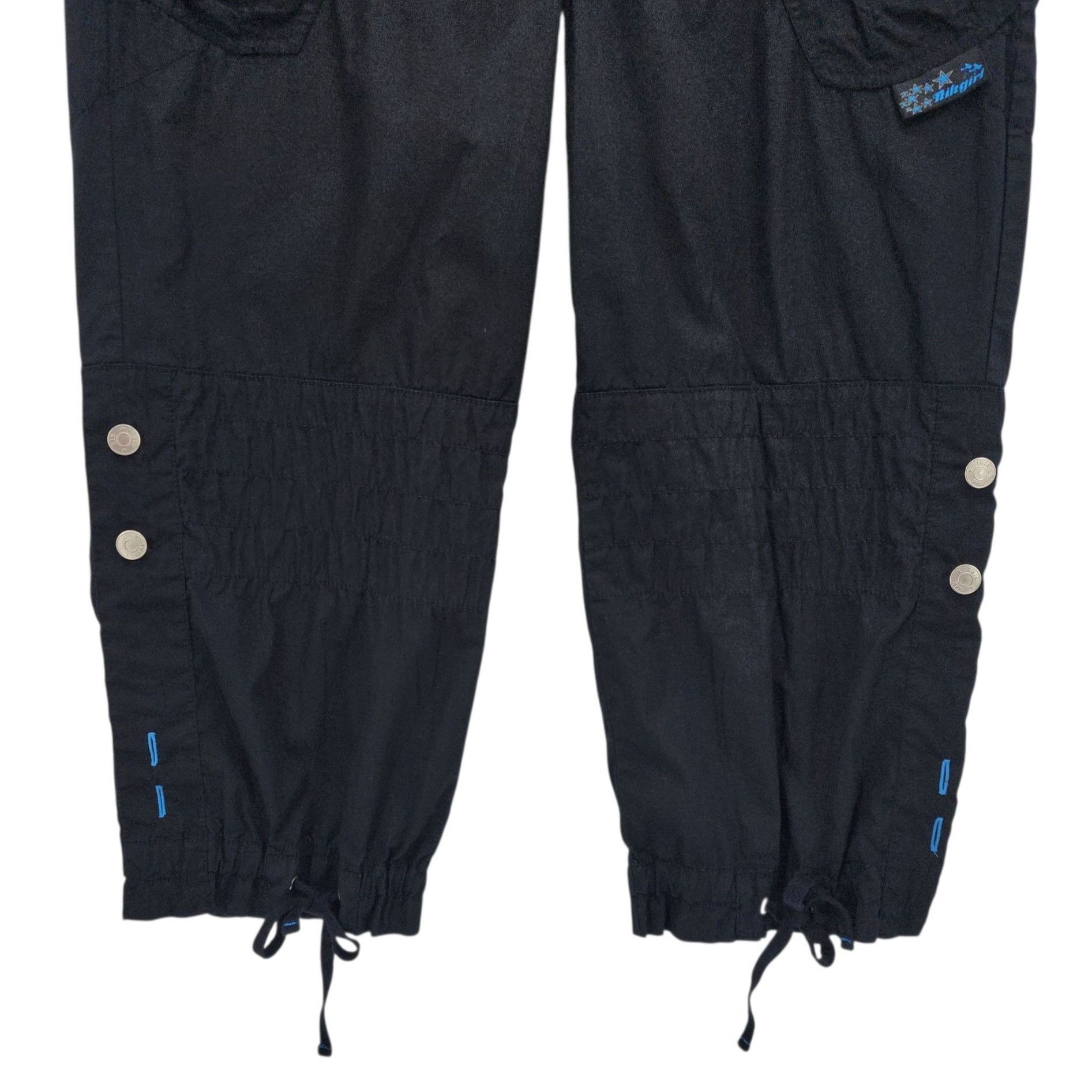Other Vintage Kikgirl Juniors 15 Pants Parachute Capri Black Rave Size 36" / US 14 / IT 50 - 3 Thumbnail