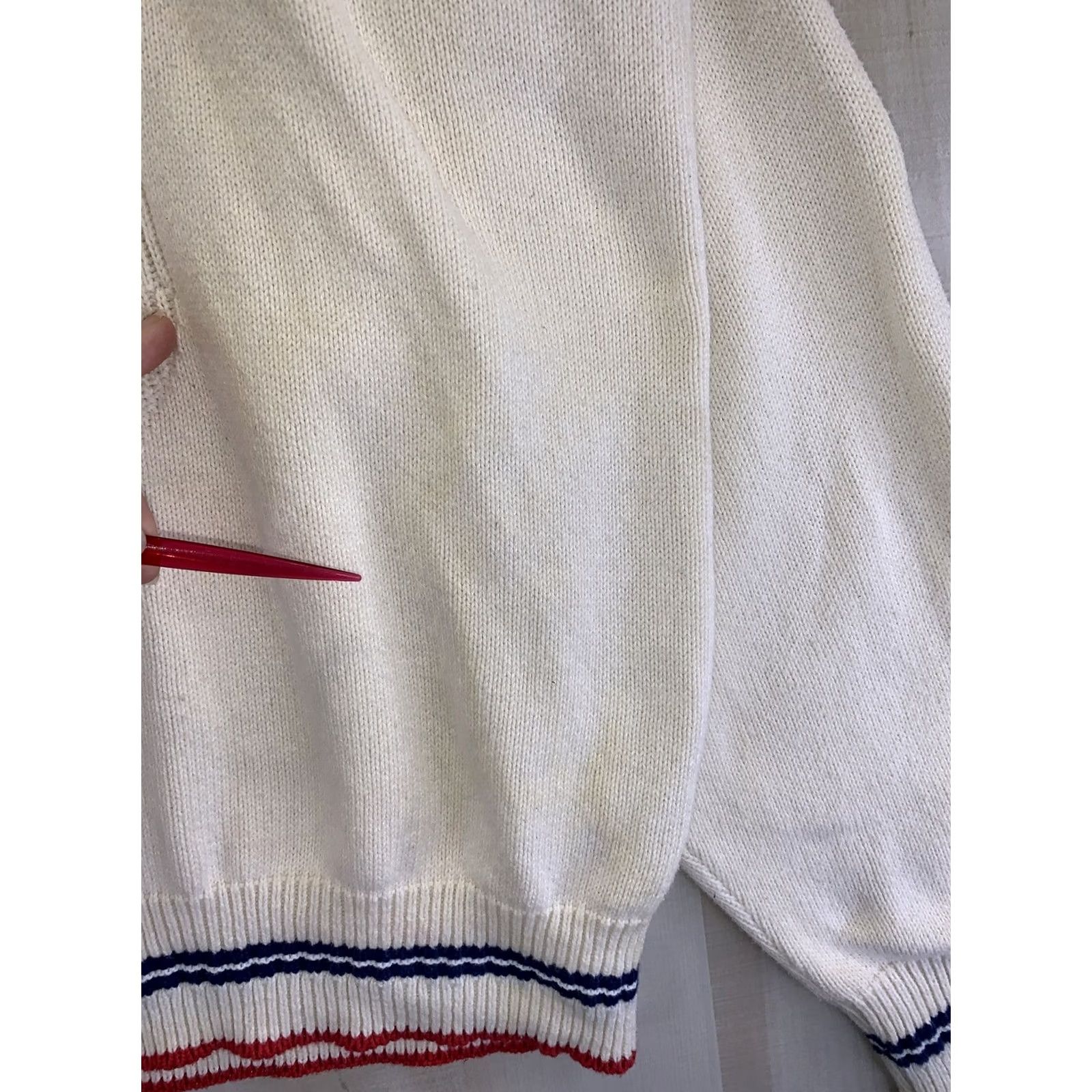 Vintage Vintage Pine State Classics Mens Knit Ivory Sweater 2XL KnIT 1980-90s Manheim Auctions By Pine State Classics Mens Knit Ivory Sweater Size US XXL / EU 58 / 5 - 5 Thumbnail
