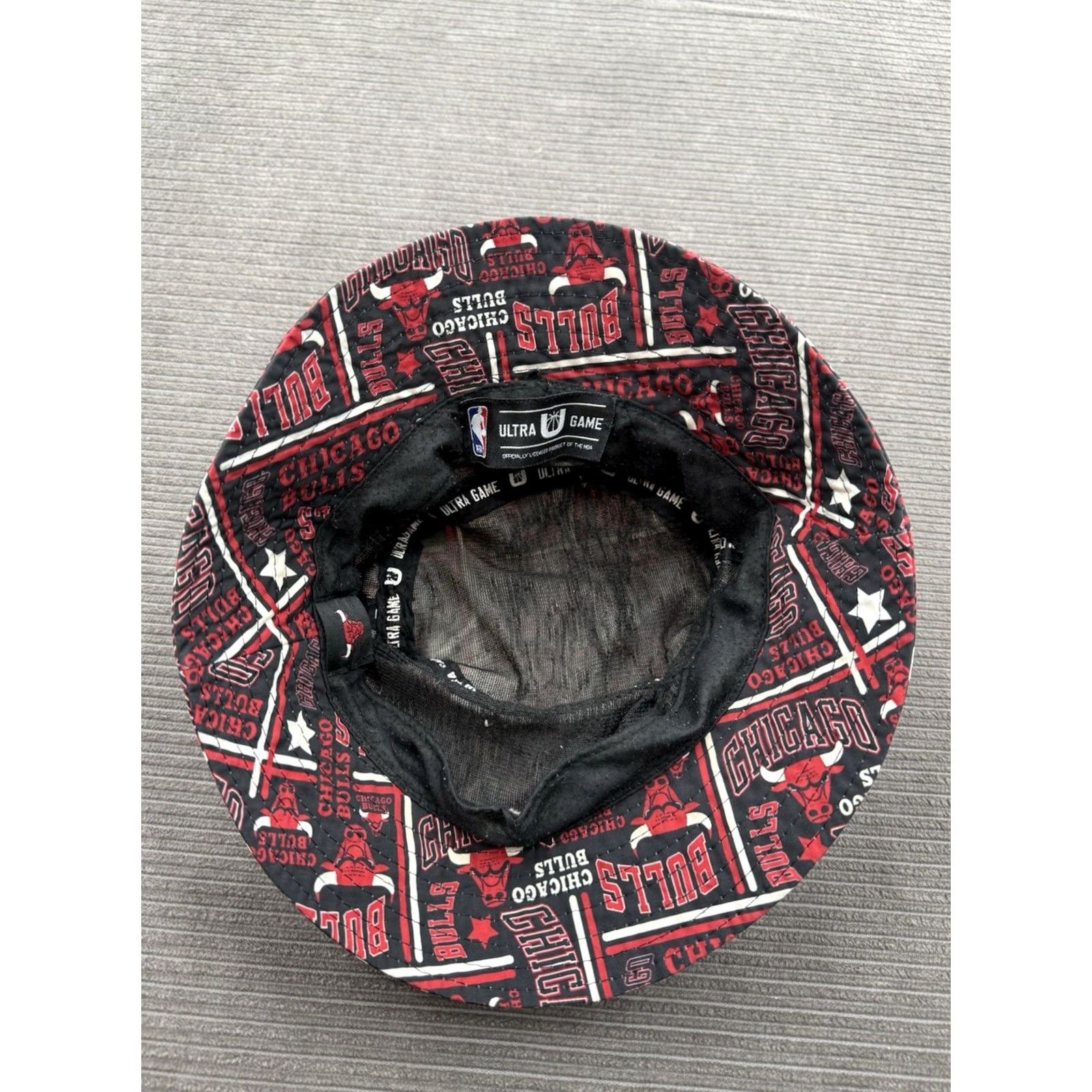 NBA Ultra Game Chicago Bulls Black & Red Bucket Hat Men One Size Size ONE SIZE - 4 Thumbnail