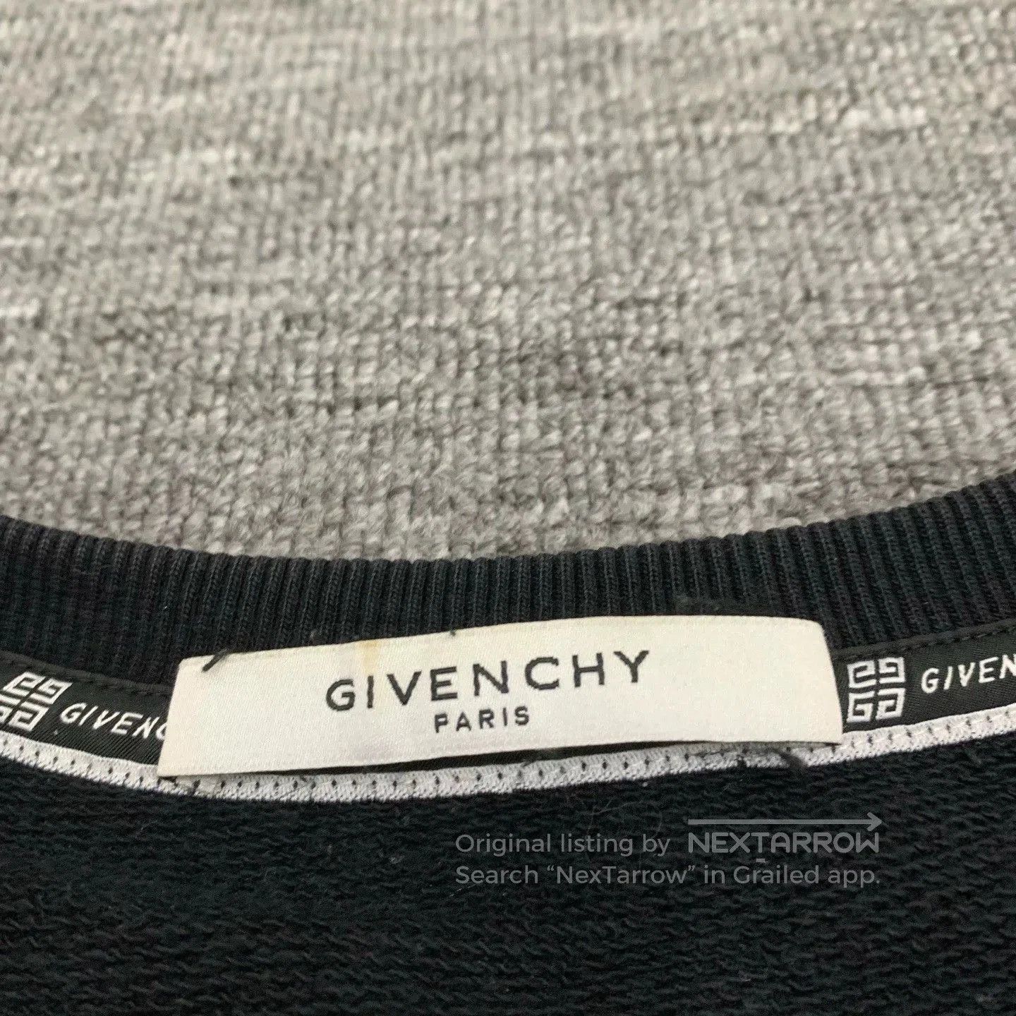 Givenchy givenchy black logo sweatshirt with flaws. Size US L / EU 52-54 / 3 - 6 Thumbnail