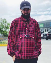 Supreme Supreme Nylon Plaid Pullover Green Large | Grailed