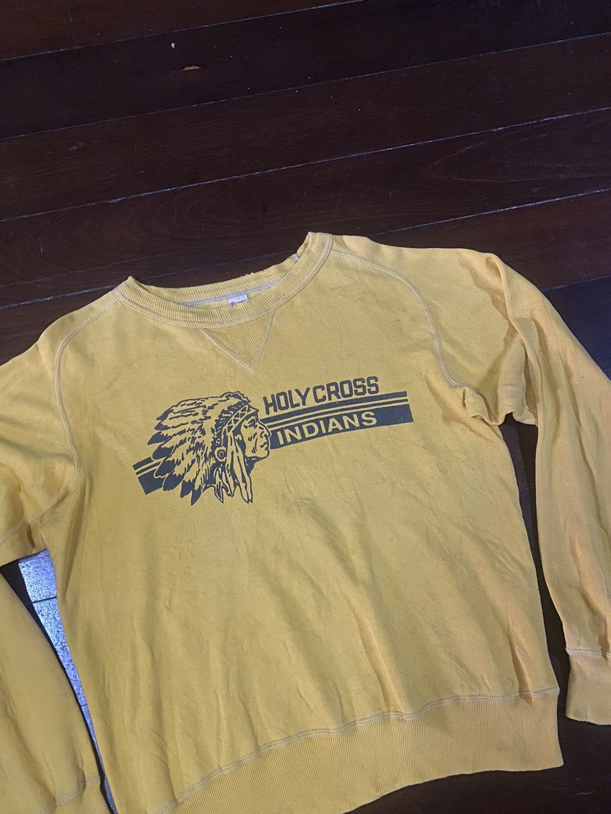 Orslow × Sugar Cane × Warehouse fire 🔥 vintage KRIFF MAYER HOLY CROSS INDIANS distressed B2 Size US M / EU 48-50 / 2 - 3 Thumbnail