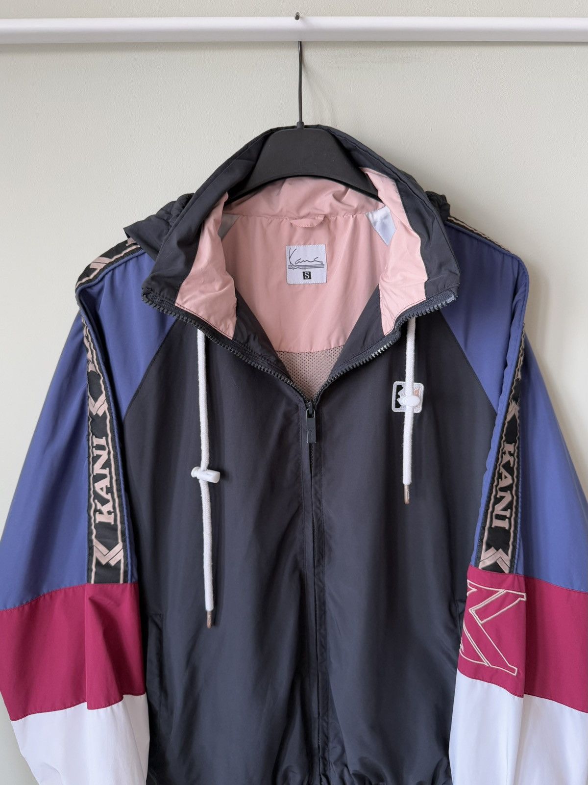 Karl Kani Karl Kani Taped vtg Windbreaker Jacket y2k Size US S / EU 44-46 / 1 - 2 Thumbnail