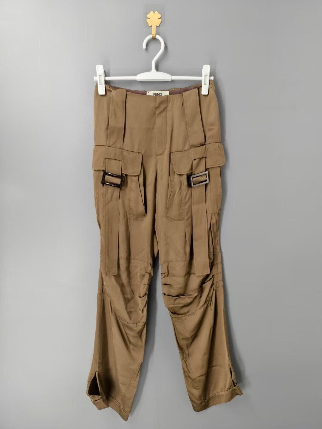 Fendi Fendi Solid Pleated Cargo Pants Size US 36 / EU 52 - 1 Thumbnail