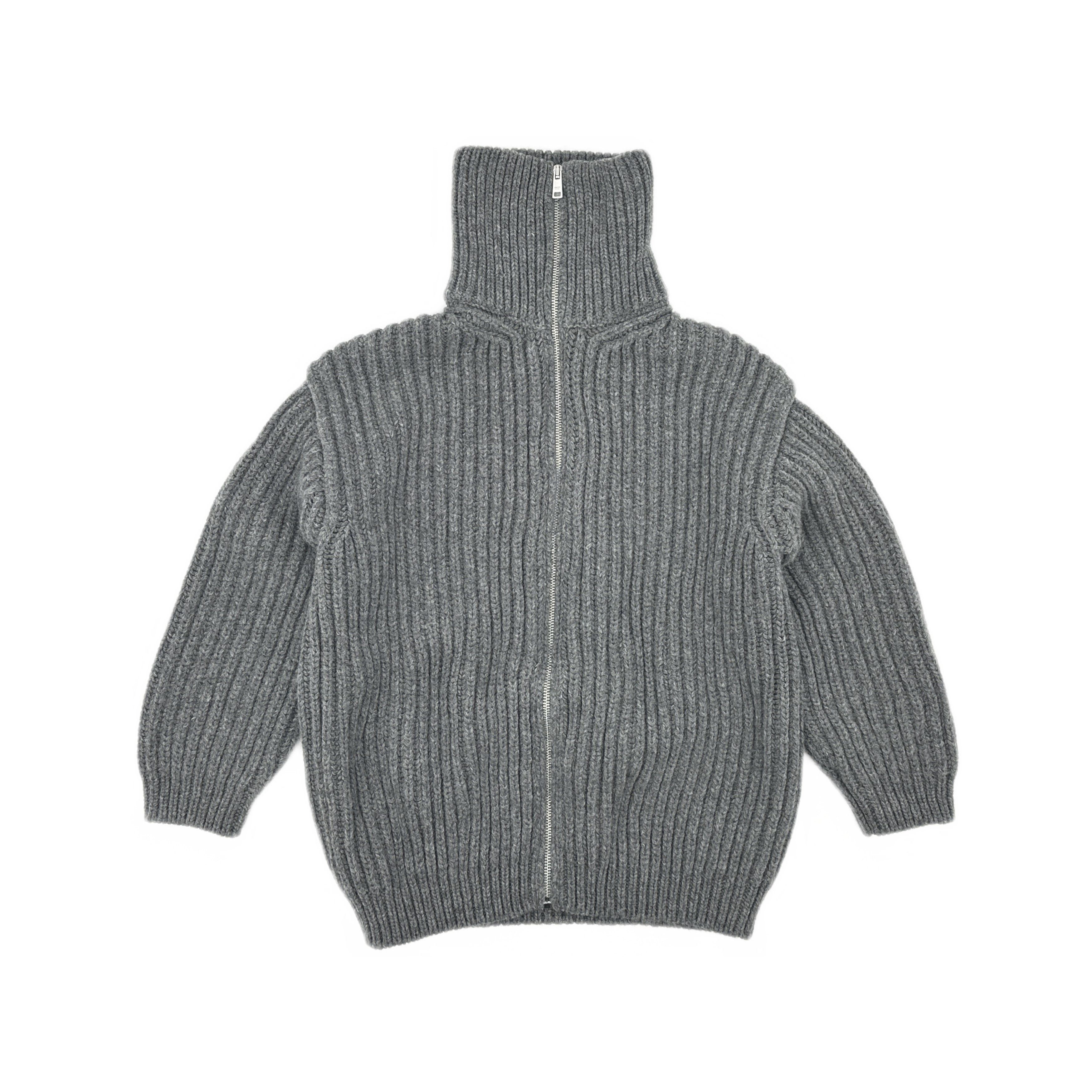 Prada Prada Ribbed Zip-Up Sweater Size 42 Size M / US 6-8 / IT 42-44 - 1 Thumbnail