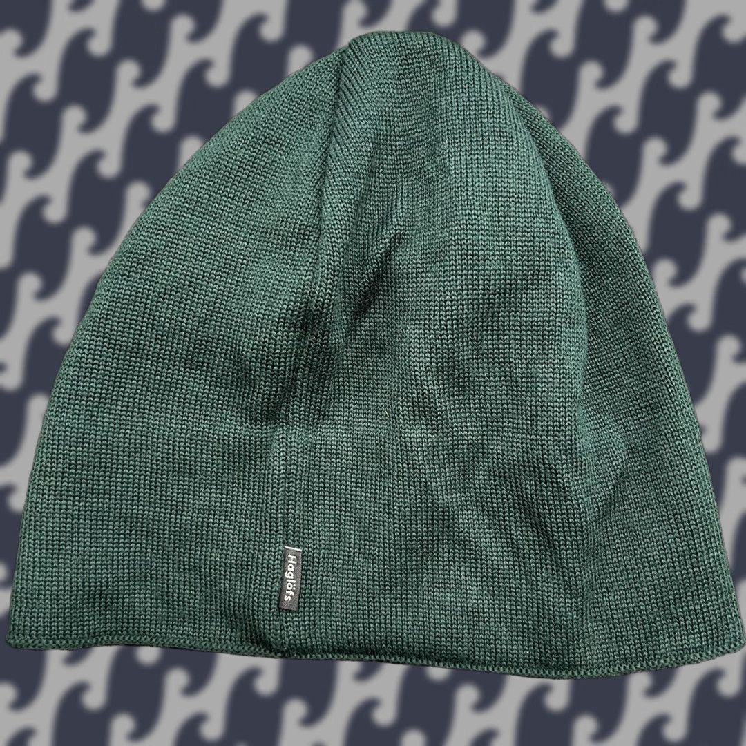Vintage Haglofs Beanie Hat One Size Wool Blend Lined Green Outdoor Hiking Trekking Unisex Adults Mens Womens Size ONE SIZE - 1 Thumbnail