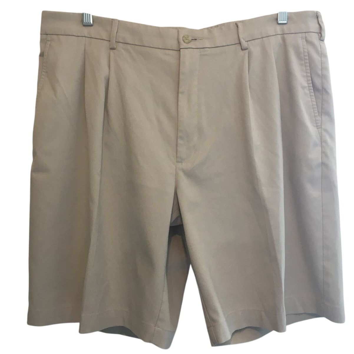PGA Tour PGA Pro Tour 38 Elastic Waist Pleated Beige Golf Shorts Size US 38 / EU 54 - 1 Thumbnail