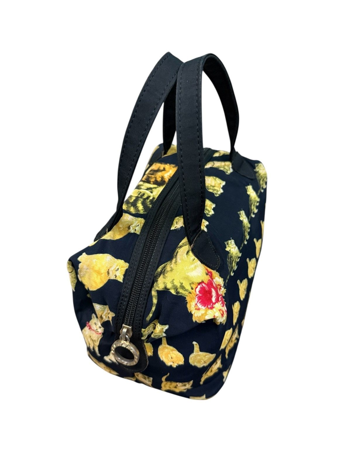 Versace Jeans Couture RARE VINTAGE VERSACE 90s REALIZZATO ALL ABOUT CATS HANDBAG Size ONE SIZE - 5 Thumbnail