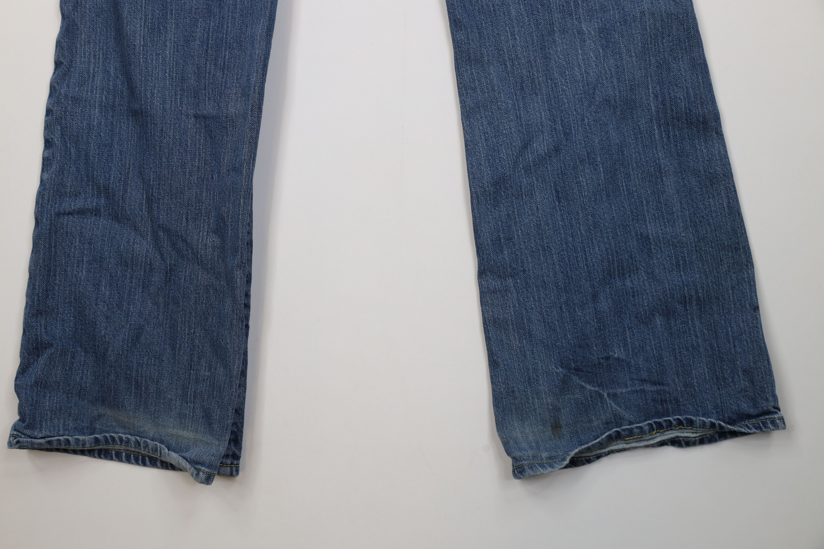 Express Vintage Y2K Express X2 Long Babydoll Curvy Wide Leg Jeans Size 34" / US 12 / IT 48 - 11 Thumbnail
