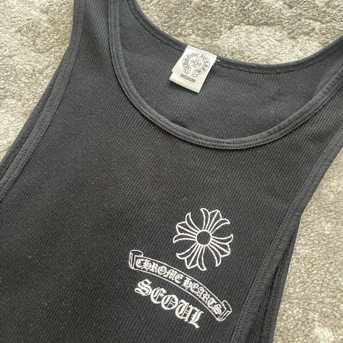 Chrome Hearts × Vintage Chrome Hearts Seoul Exclusive Classic Rib Vintage Tank Top Size M / US 6-8 / IT 42-44 - 3 Thumbnail