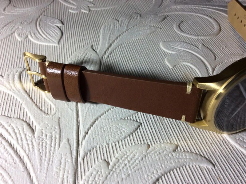 Designer miro blue dial brown leather strap watch Size ONE SIZE - 8 Thumbnail