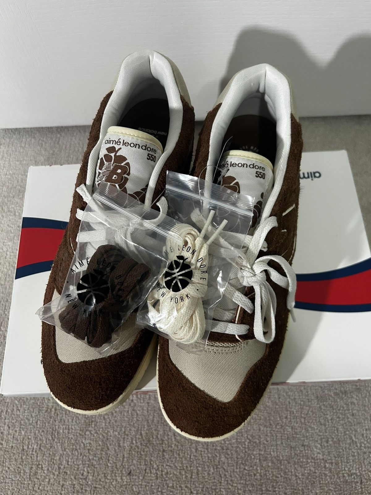 Aime Leon Dore × New Balance New Balance 550 Aimé Leon Dore Brown Suede Sneaker Size US 11 / EU 44 - 5 Thumbnail