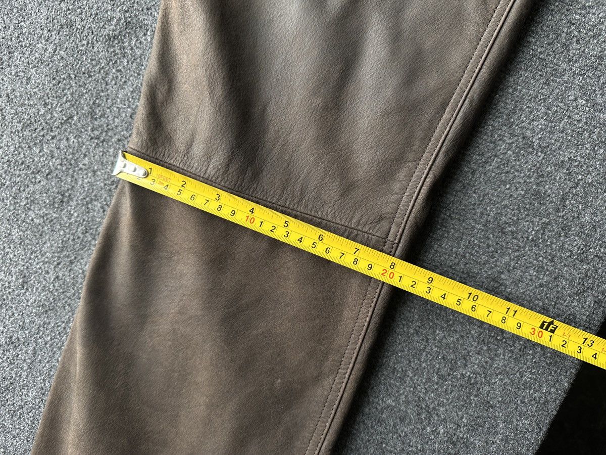 Other 🚨GRAIL MEN LEATHER PANTS Y2K WESTERN MOTORCYCLE Size US 29 - 22 Thumbnail