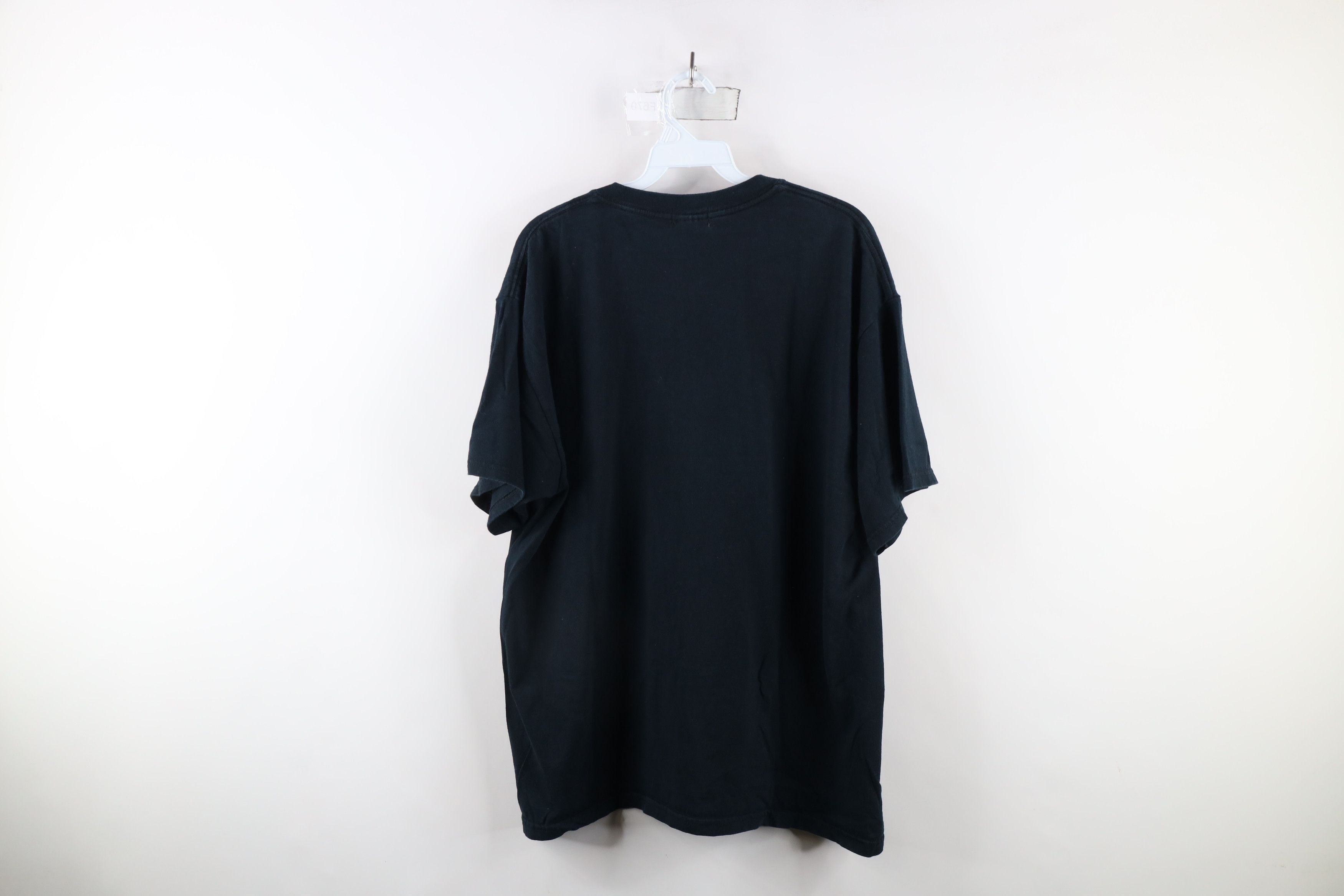 Vintage Vintage 90s Streetwear Skull Fire Flames Sword T-Shirt Size US XL / EU 56 / 4 - 8 Thumbnail