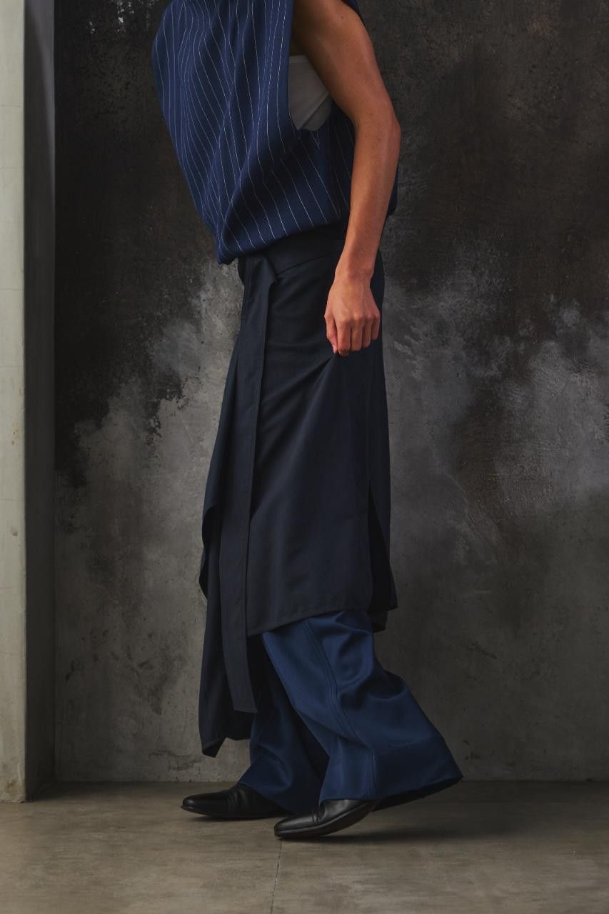 Marni Marni Asymmetric Draped Skirt Navy Size 28" / US 6 / IT 42 - 4 Thumbnail