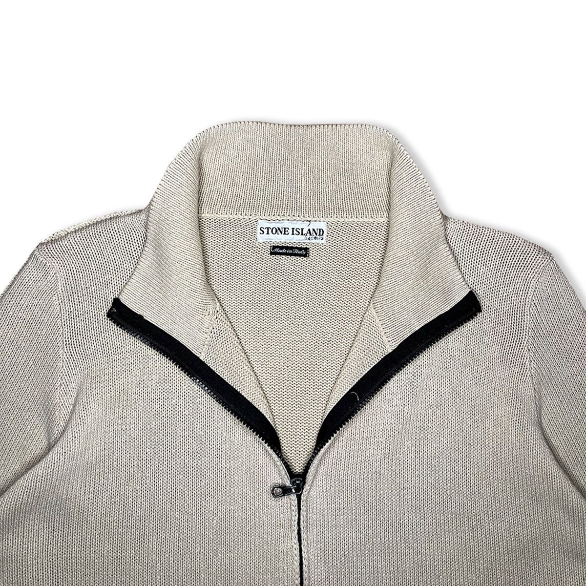 Stone Island 2003 Stone Island Cotton Knit Double Zip Jacket Size US XL / EU 56 / 4 - 6 Thumbnail