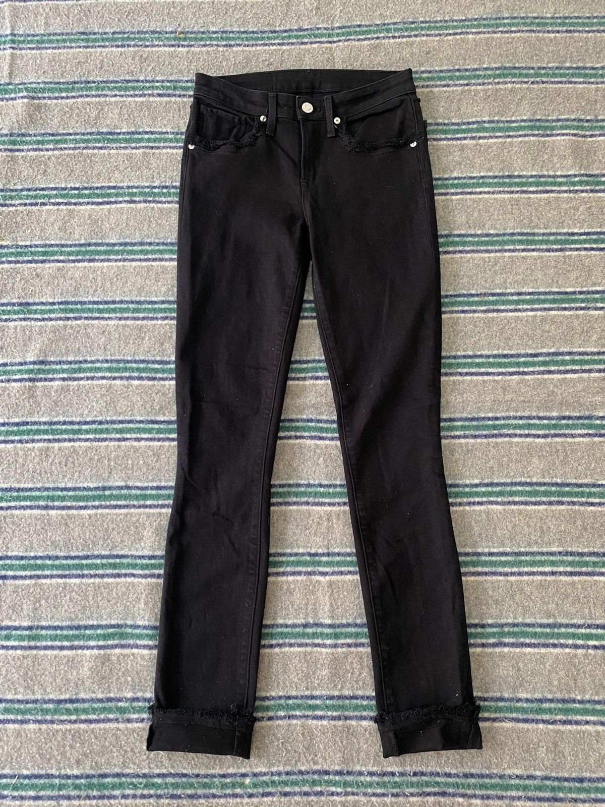 Helmut Lang Helmut Lang Calf Black Jeans. Size 26" / US 2 / IT 38 - 3 Thumbnail