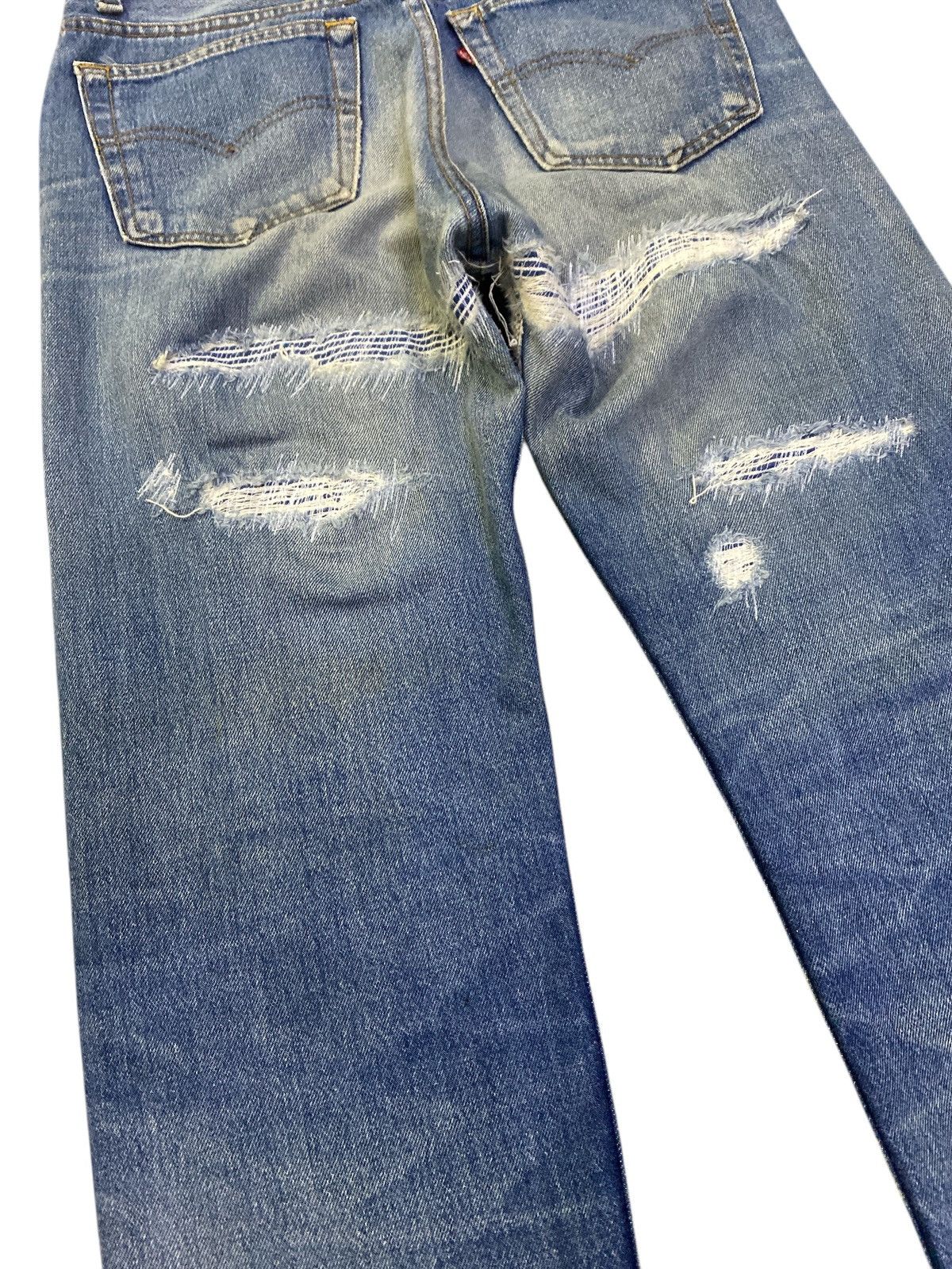 Levi's × Vintage Vintage Levi’s 501 Patchwork Repaired Jeans Size US 32 / EU 48 - 12 Thumbnail