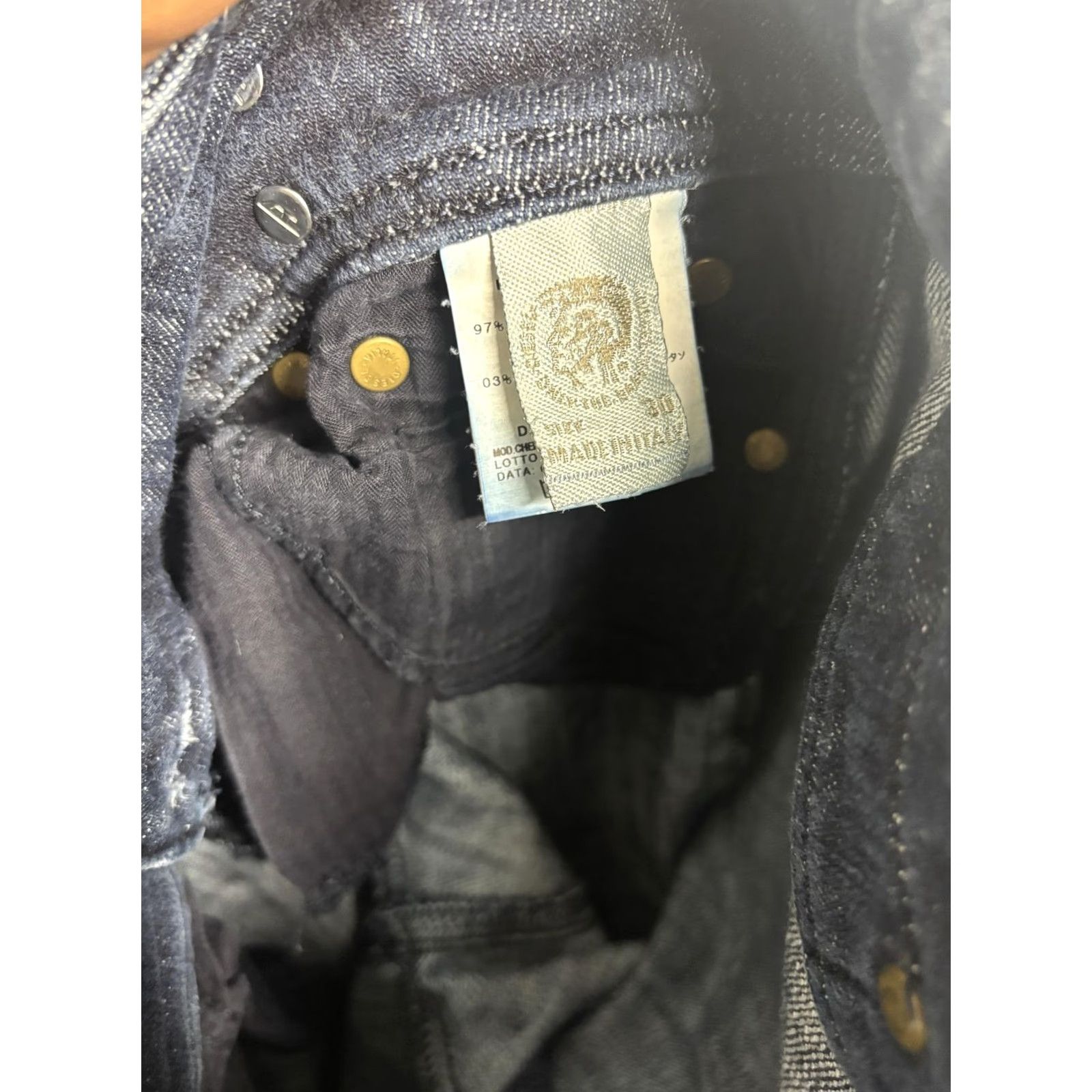 Diesel Diesel Jeans Womens 30 Blue Mid Rise Straight Leg Braided Pocket Denim Size 30" / US 8 / IT 44 - 6 Thumbnail