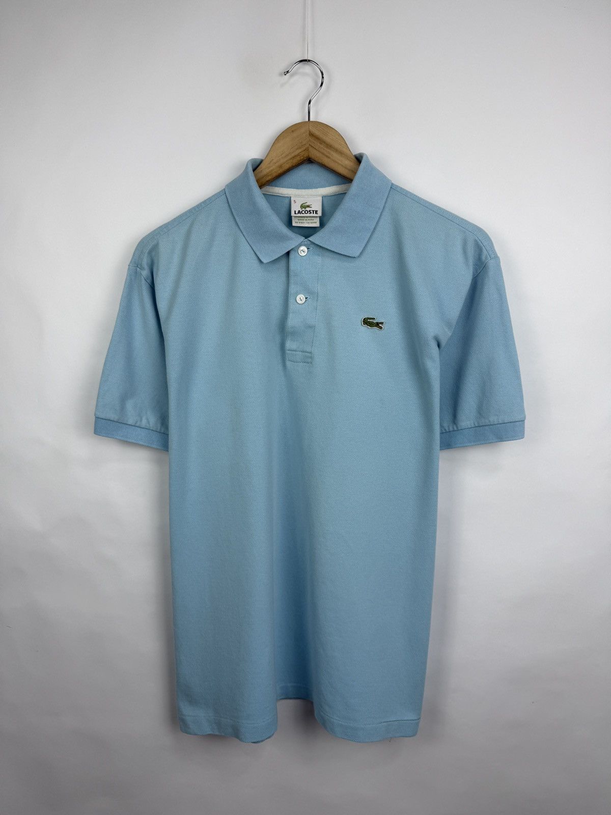 Lacoste 🇫🇷 Vintage 90s Lacoste Polo T-Shirt Made in Peru Retro Rare Size US L / EU 52-54 / 3 - 3 Thumbnail