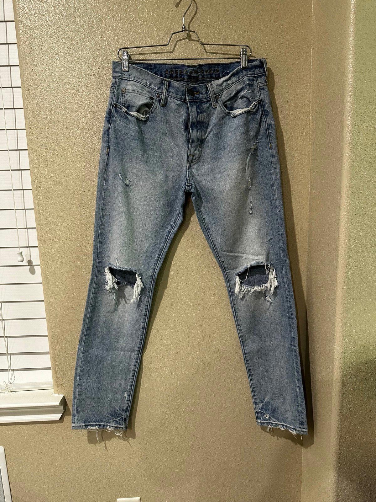 American Eagle Outfitters American Eagle Distressed Denim Size 32" / US 10 / IT 46 - 1 Thumbnail