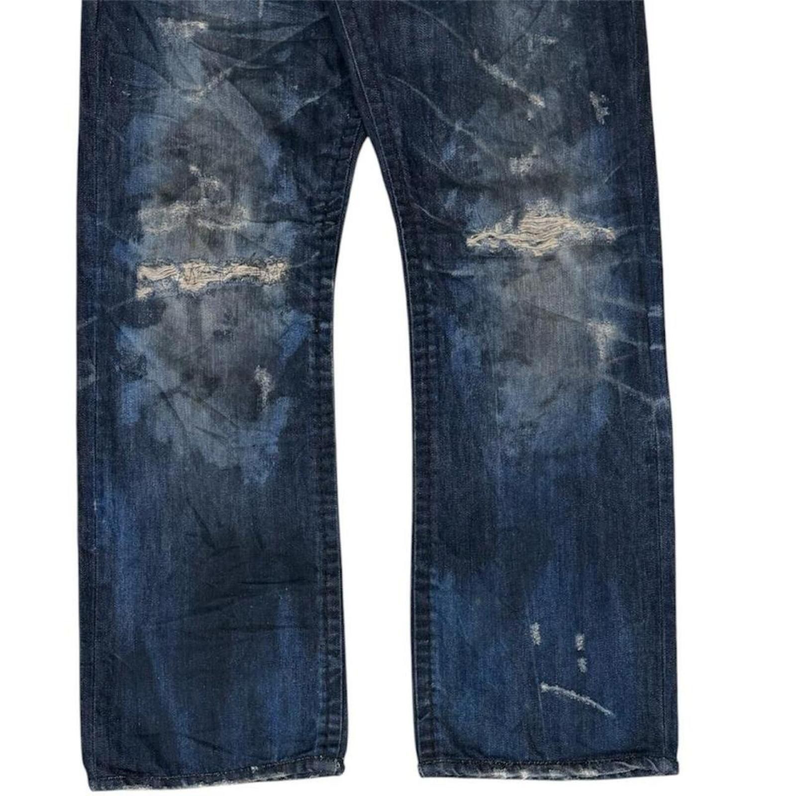 True Religion Rare Vintage Buckaroo Dirty shade unique design denim jeans Size US 33 - 6 Thumbnail