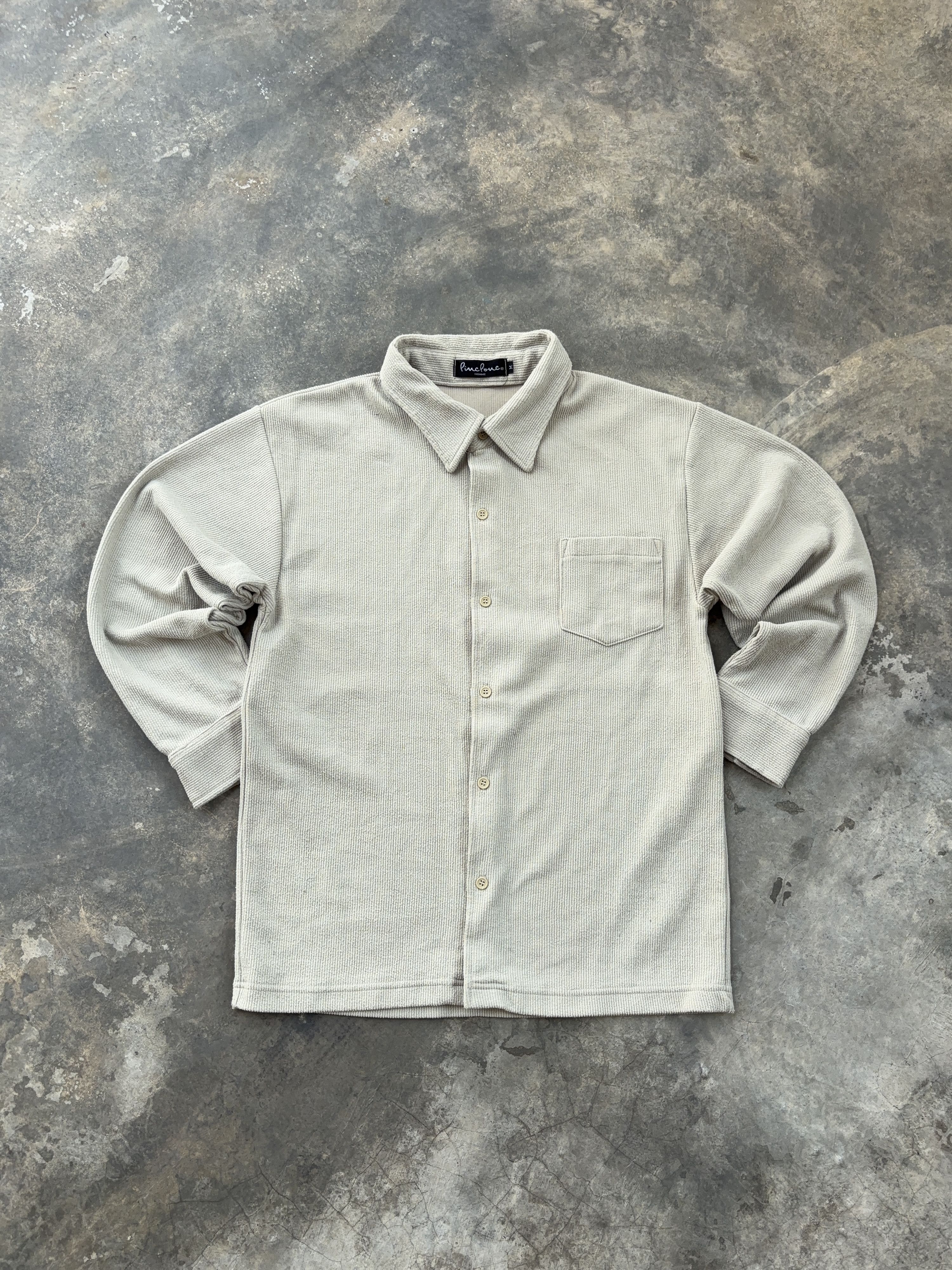 Other Pinclonco Homme Corduroy Luxury Designer Button Up Shirt Size US M / EU 48-50 / 2 - 2 Thumbnail