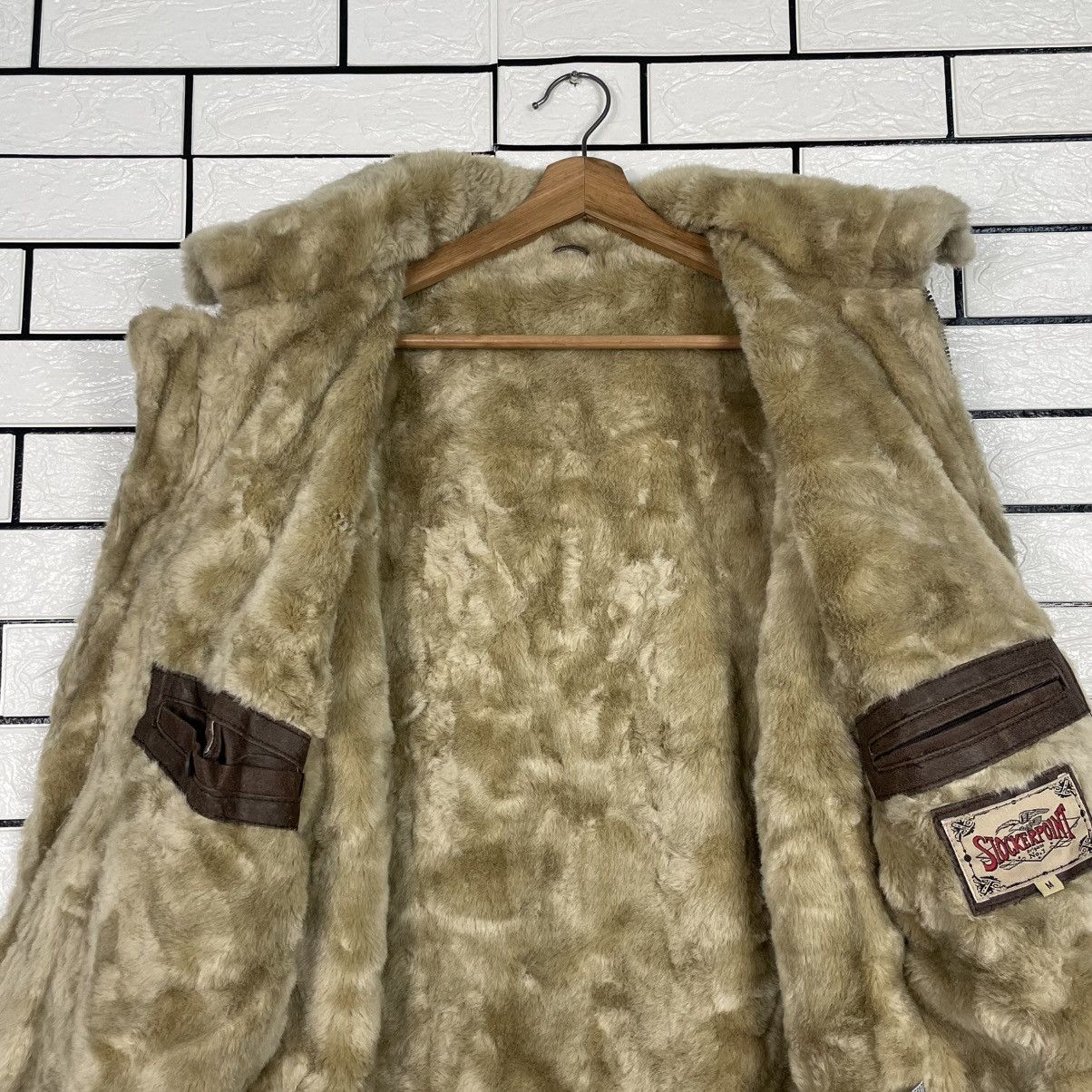 Japanese Brand Stocker Point B3 Shearling Sheepskin Bomber Jacket Size US M / EU 48-50 / 2 - 12 Thumbnail