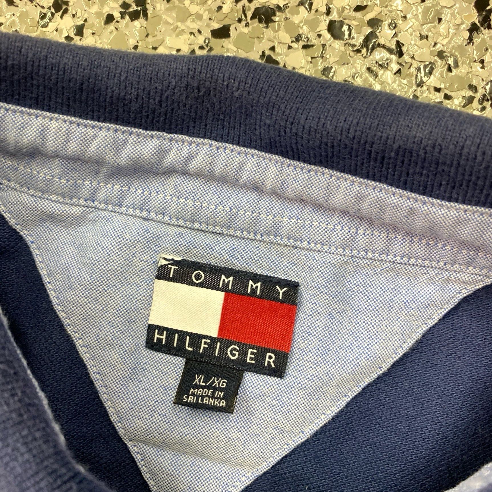 Tommy Hilfiger VINTAGE Tommy Hilfiger Polo Shirt Long Sleeve Men XL Blue Flag Rugby Preppy Shirt Size US XL / EU 56 / 4 - 2 Thumbnail