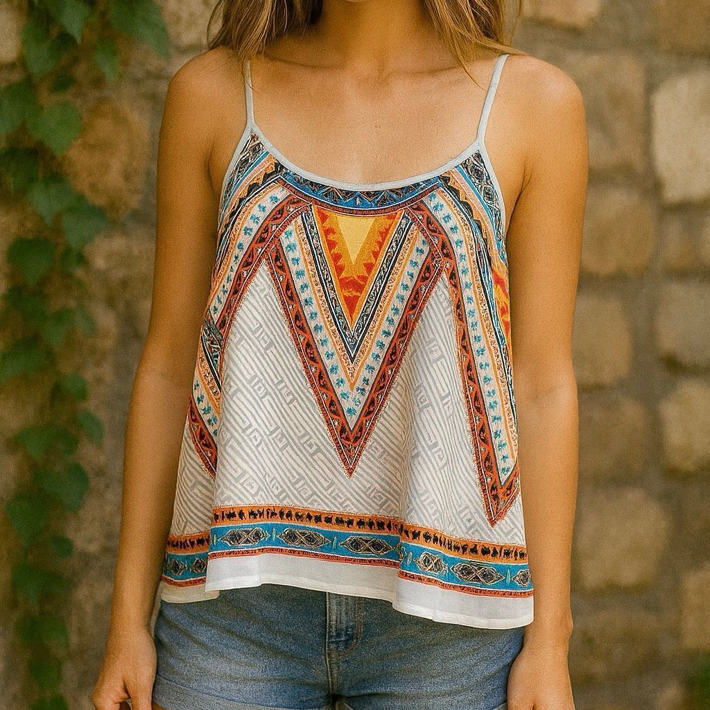 Other Jealous Tomato Tribal Print Cami Top Size S Size S / US 4 / IT 40 - 2 Thumbnail