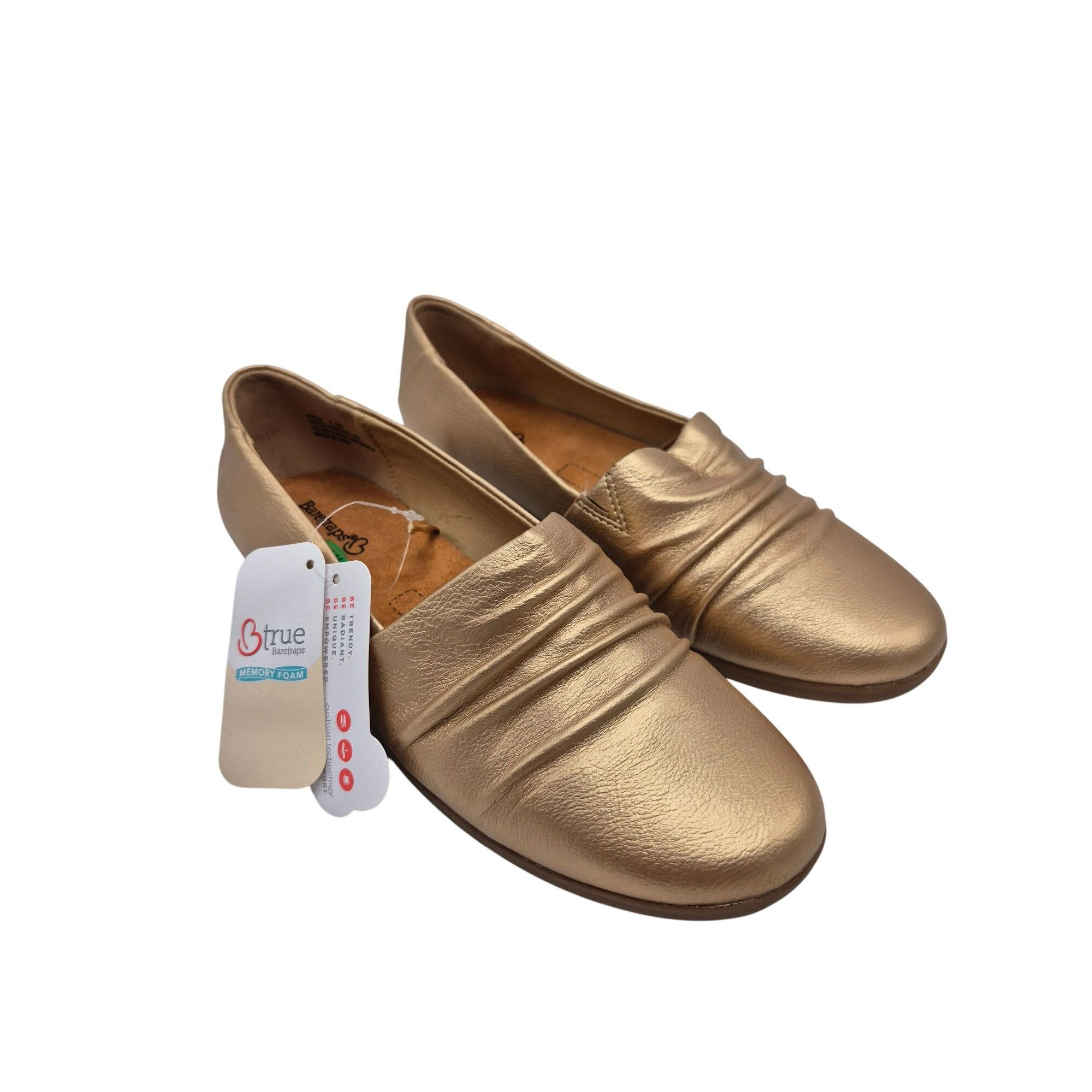 Other Baretraps Piper Metallic Gold Slip-On Flats Shoes Womens 7.5 Size US 7.5 / IT 37.5 - 1 Thumbnail