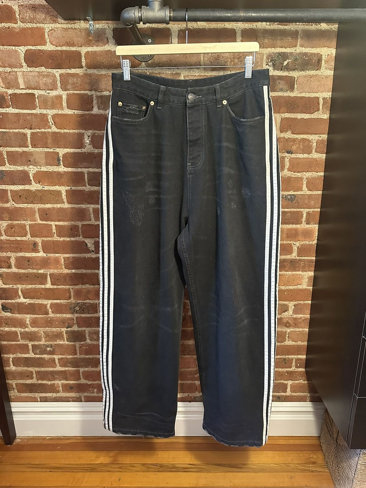 Adidas × Balenciaga SS/23 Runway Balenciaga Adidas Jeans Size US 30 / EU 46 - 1 Thumbnail