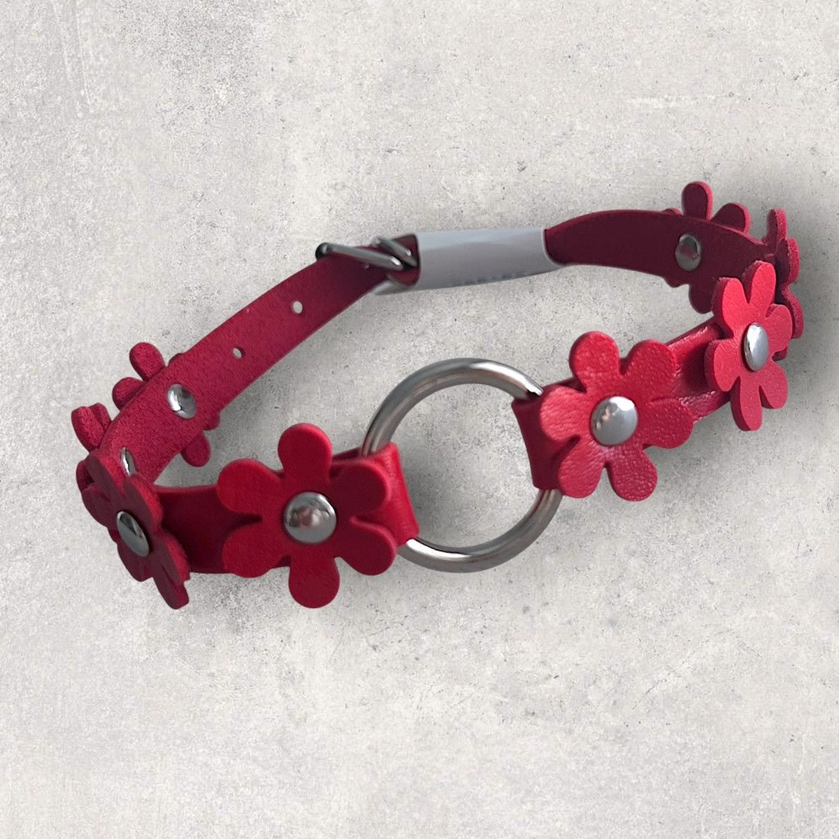 Other Flower PU Leather Choker Size ONE SIZE - 2 Thumbnail