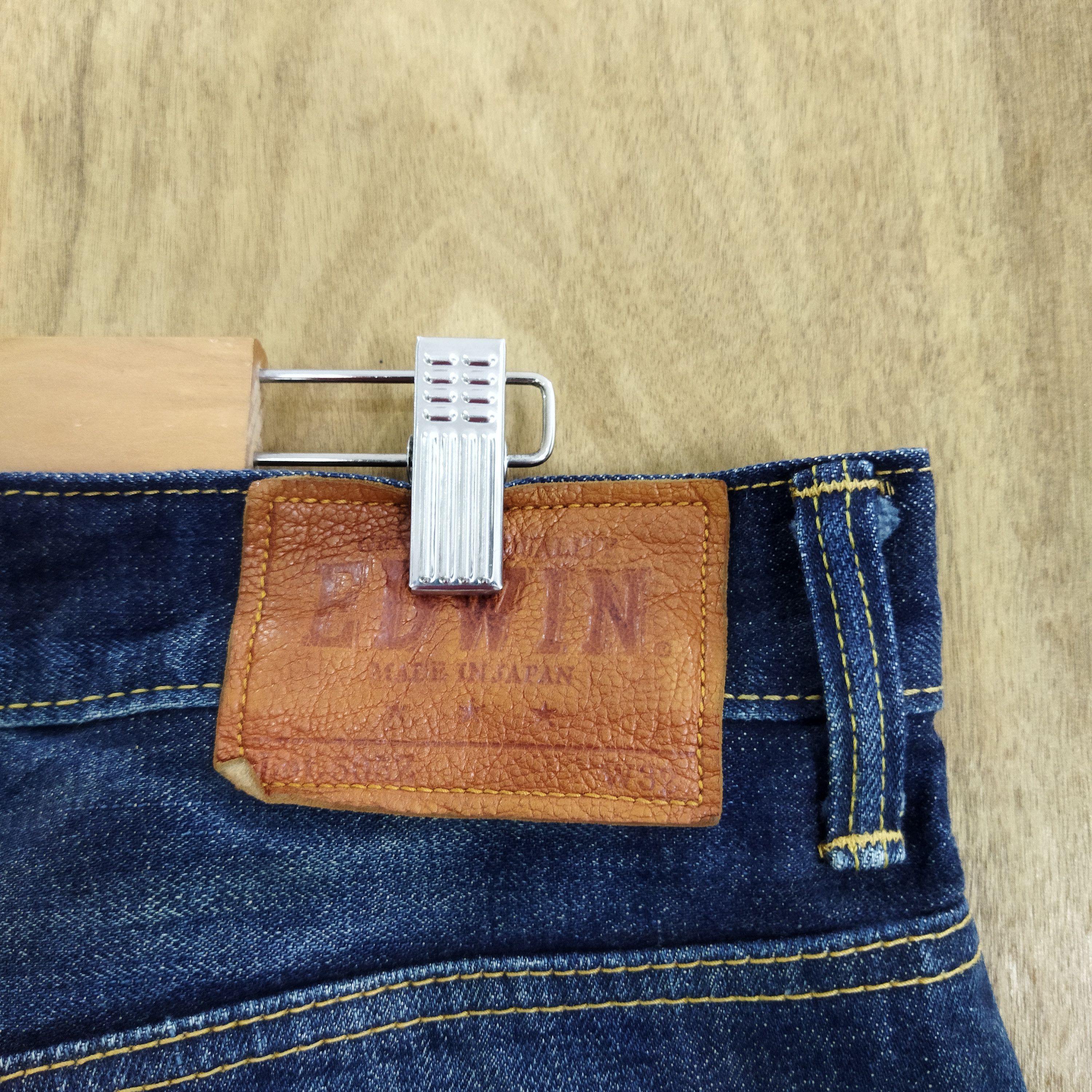 Edwin × Vintage EDWIN 505 BLUE RUSTY JEANS PANTS Size US 34 / EU 50 - 10 Thumbnail