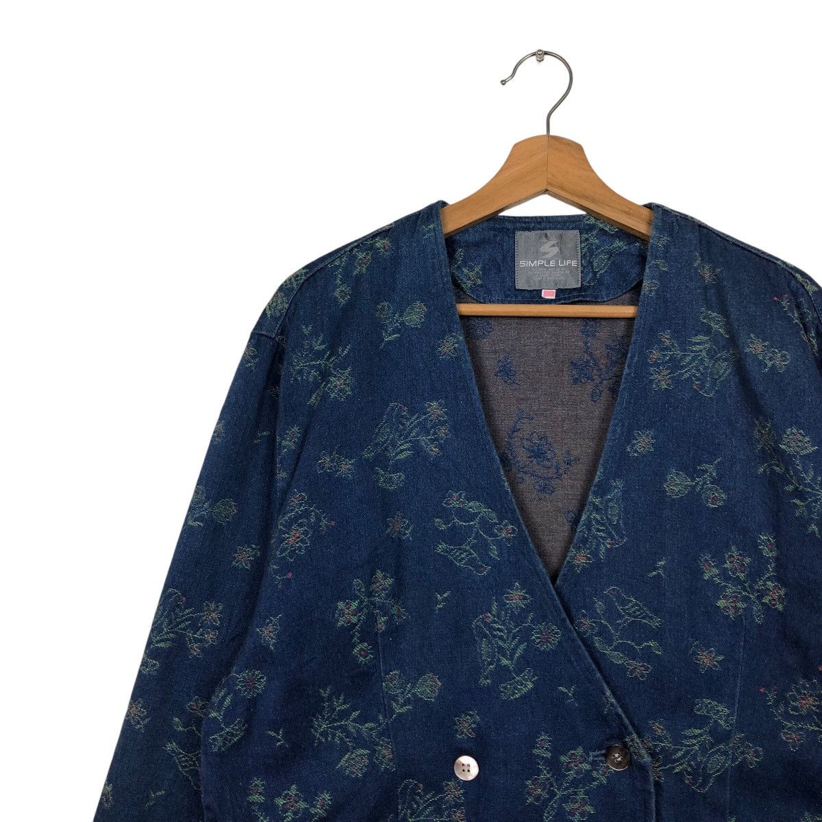 Japanese Brand 📌Vintage Indigo Denim Jacket Simple Life Size US M / EU 48-50 / 2 - 8 Thumbnail