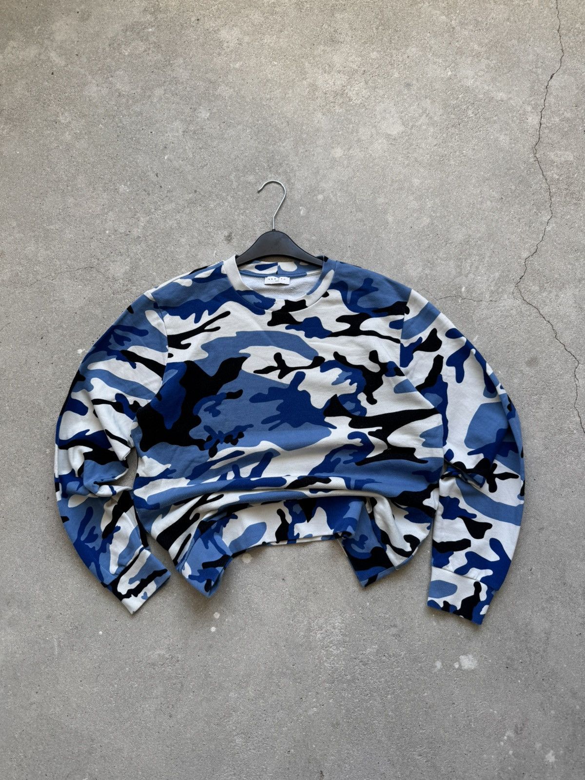 Sandro × Vintage Vintage Sandro Paris Sweatshirt Bape Style Size US S / EU 44-46 / 1 - 7 Thumbnail