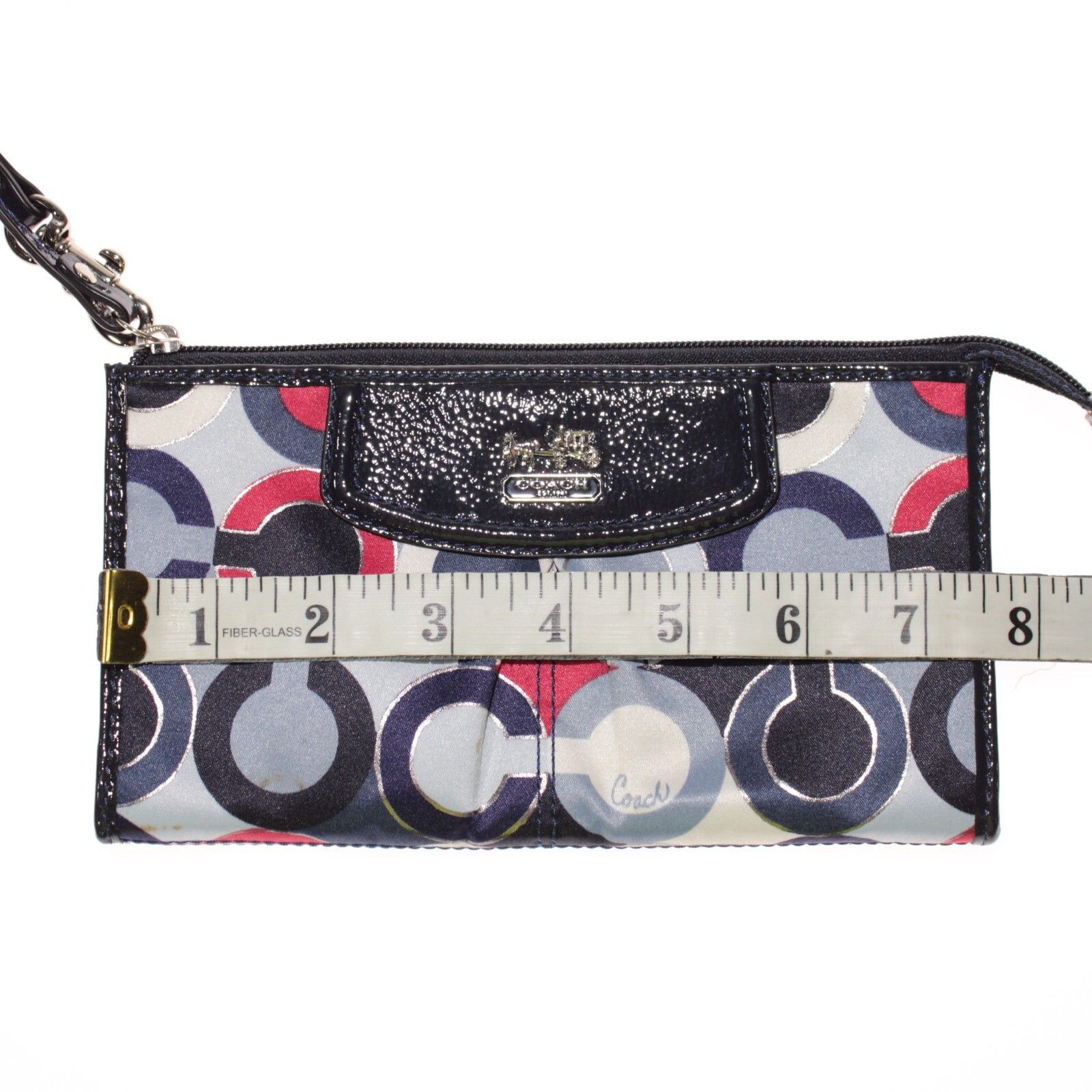 Coach Coach Wrislet / Clutch Purse in Blue / Red / White Logo Size ONE SIZE - 5 Thumbnail