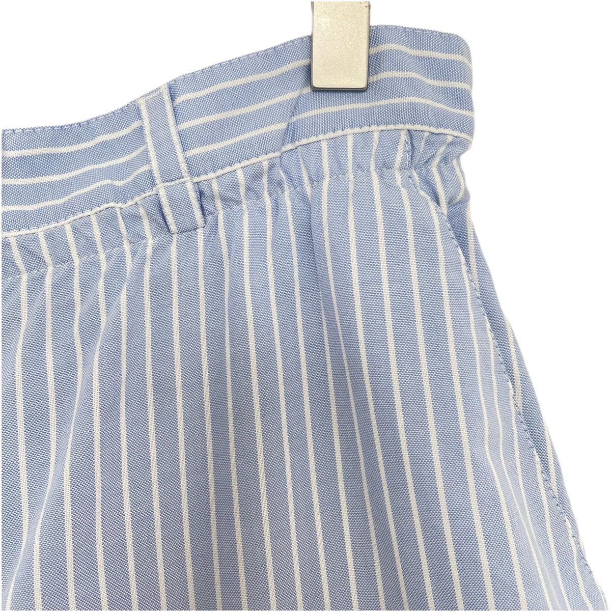 Miu Miu Miu Miu Striped Embroidered Logo Elastic Waist Shorts K26WX Size 28" / US 6 / IT 42 - 3 Thumbnail