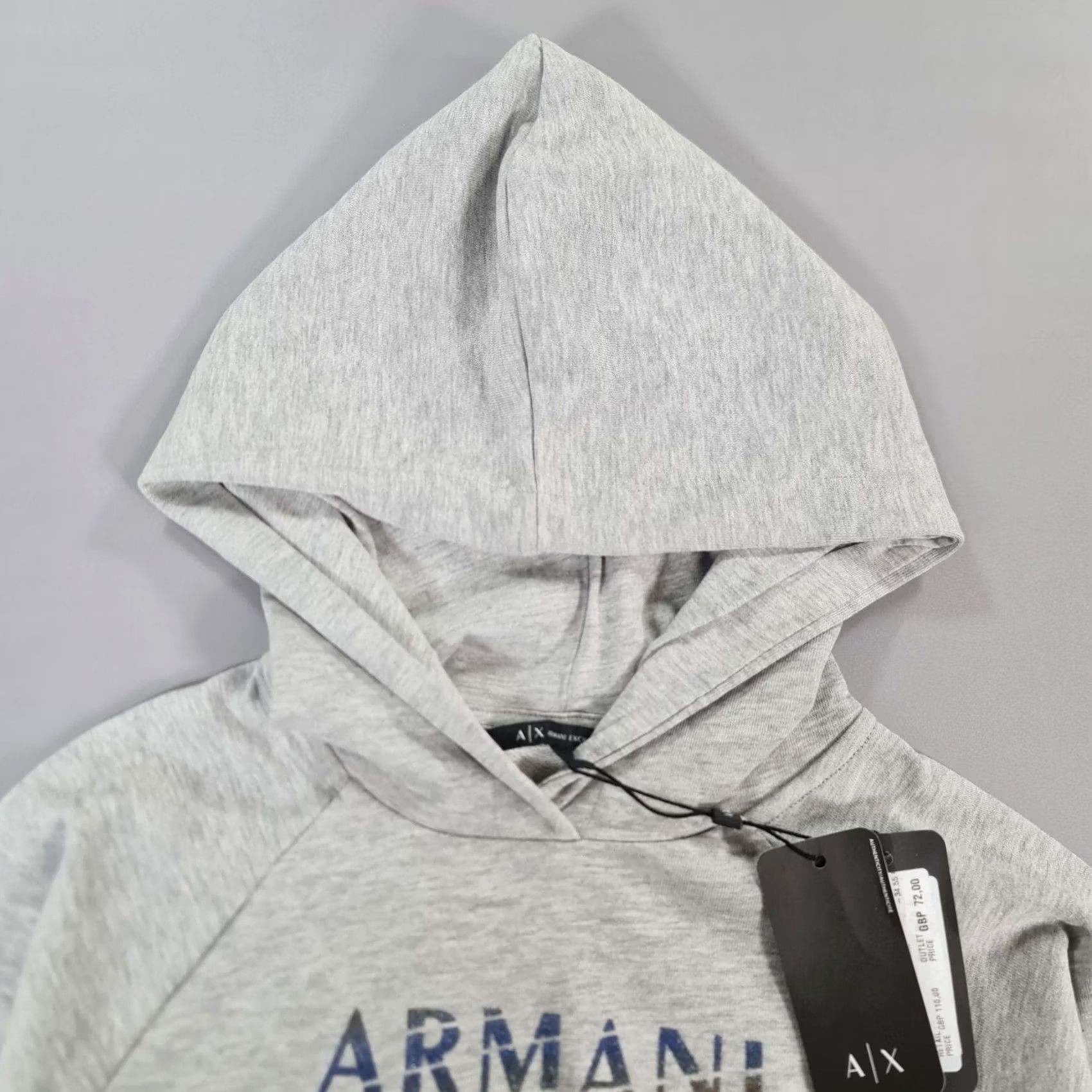 Armani Exchange Armani Exchange Womens Hoodie Grey XS Cotton Logo Pullover Sweatshirt Casual Modern City Logo Womens XS Grey Cotton Logo Pullover Hoodie Size XS / US 0-2 / IT 36-38 - 2 Thumbnail