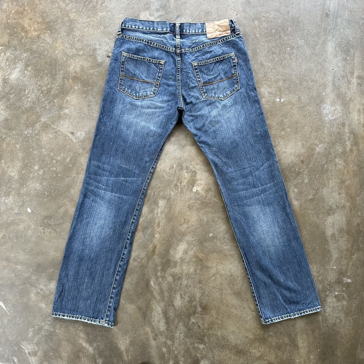 Japanese Brand Vintage Japanese Jean Distressed Faded Denim Pant W33 Size US 33 - 11 Thumbnail