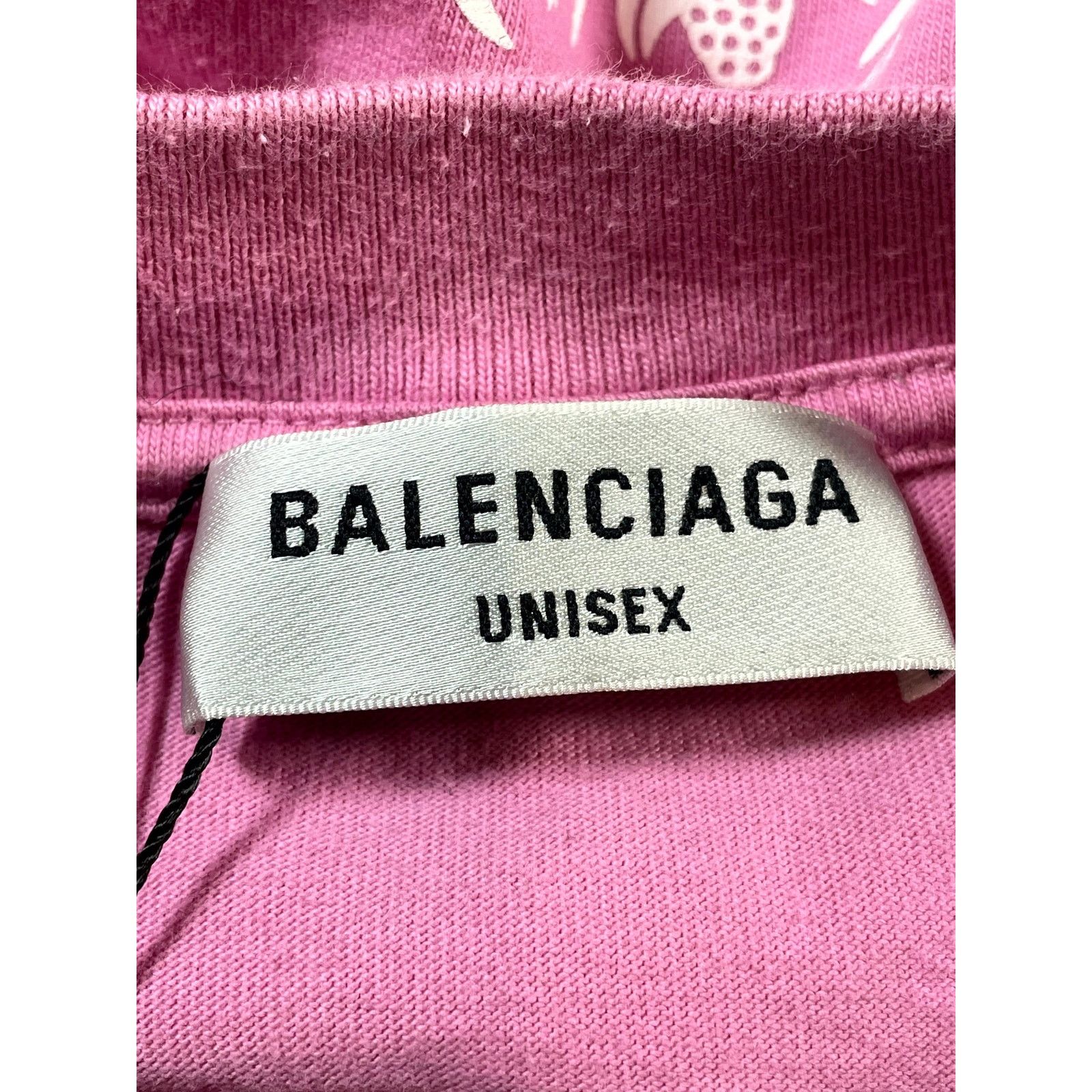 Balenciaga Balenciaga World Food Programme Pink Tee Size US L / EU 52-54 / 3 - 3 Thumbnail