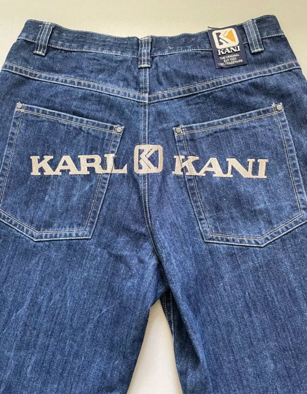 Karl Kani Vintage KARL KANI Denim Shorts Baggy Fit US36 Size US 36 / EU 52 - 2 Thumbnail