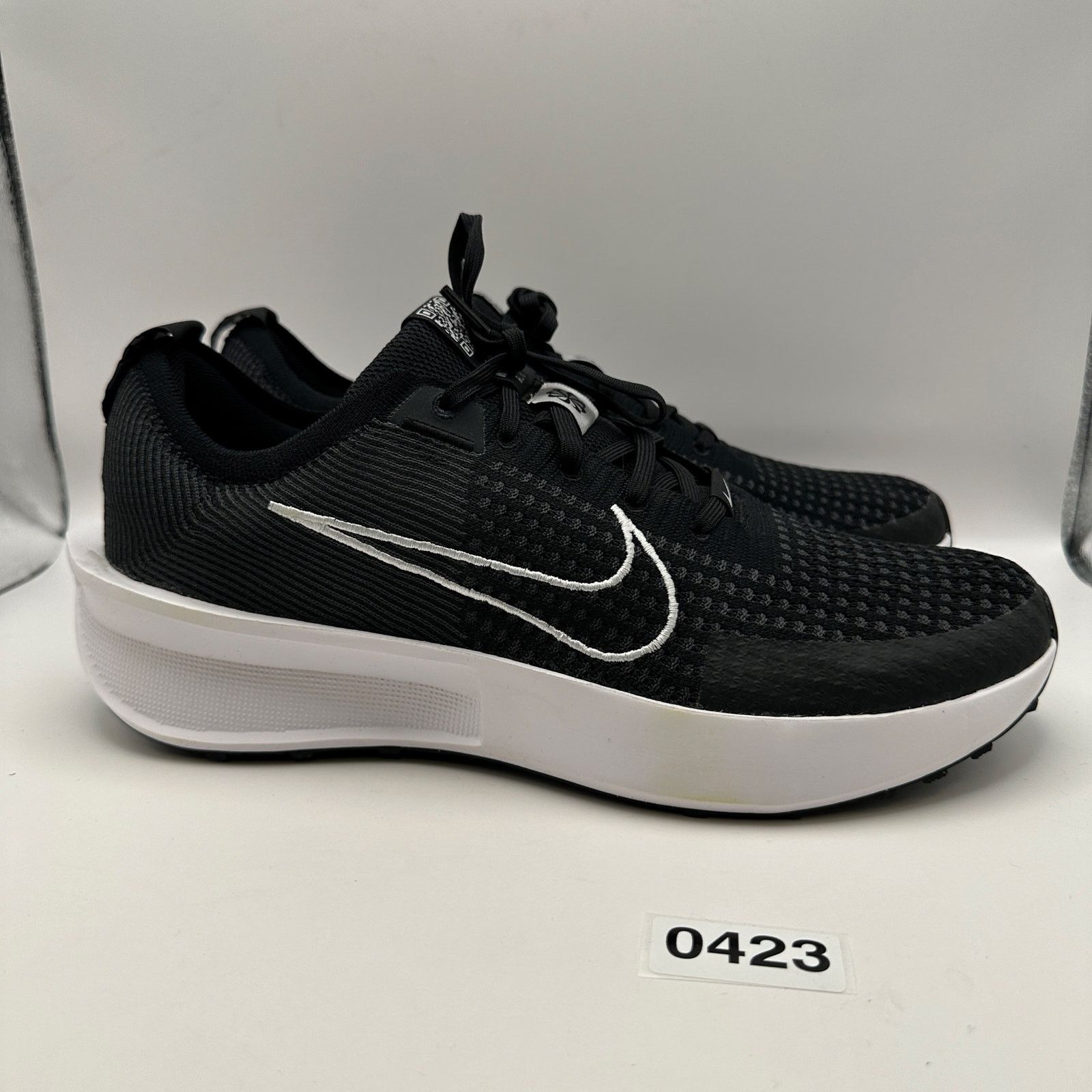 Nike NIKE Women's 12 Interact Run Black/White Running FD2292-003 Size US 12 / IT 42 - 5 Thumbnail