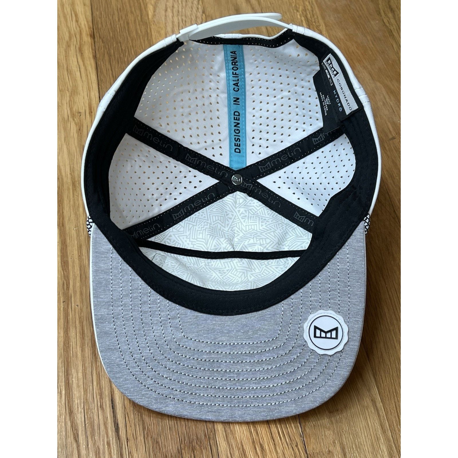 Other Melin Hydro Coronado Brick Flat Bill Hat, White, Classic Size ONE SIZE - 5 Thumbnail