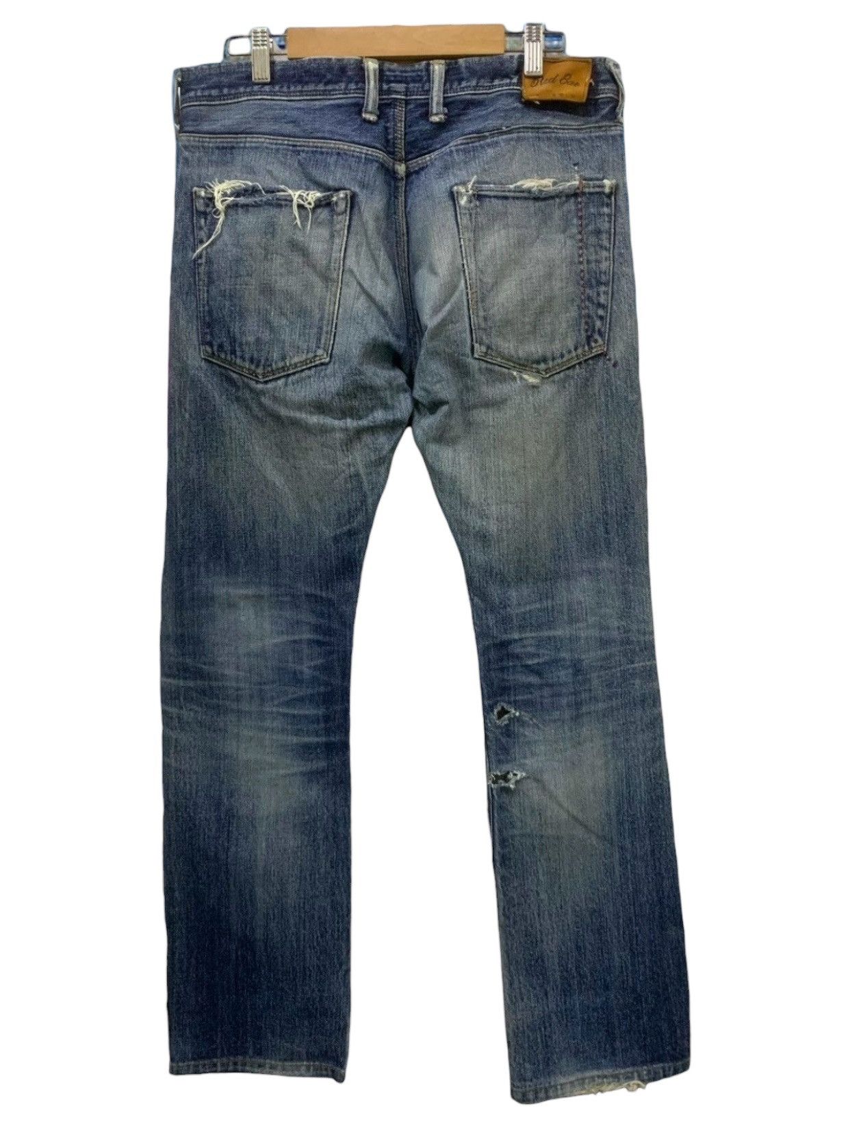 20471120 × If Six Was Nine × Japanese Brand Red Ear Distress Y2k Junya Style Selvedge Jeans (A10) Size US 31 - 2 Thumbnail